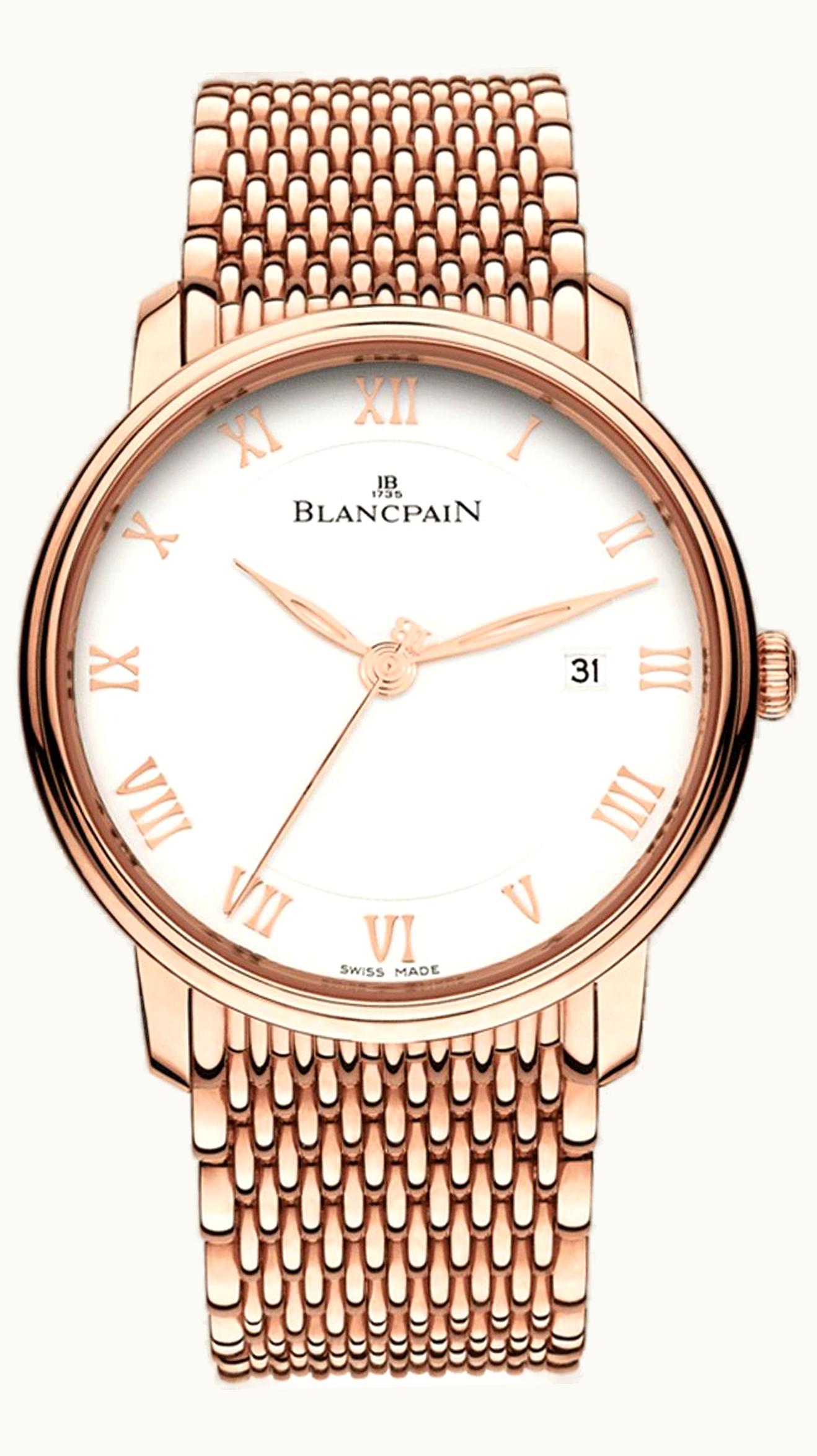 Blancpain Villeret Grande Date Red Gold / Opalin / Bracelet
