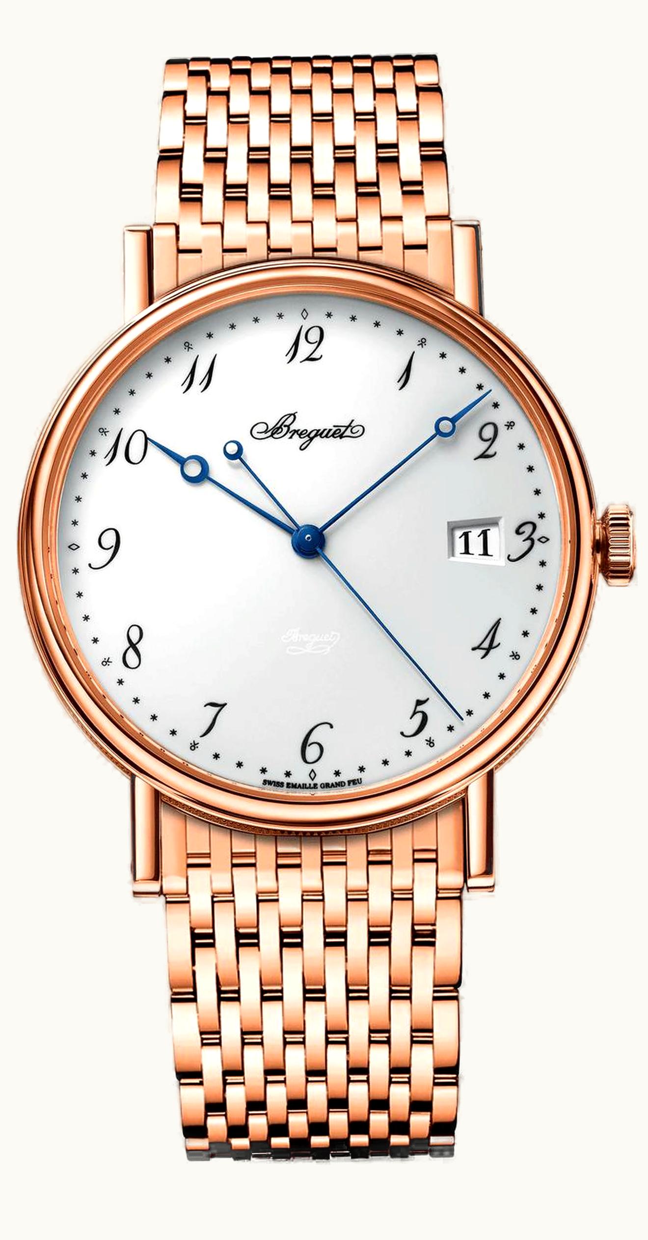 Breguet Classique 5177 Yellow Gold / White Enamel / Bracelet