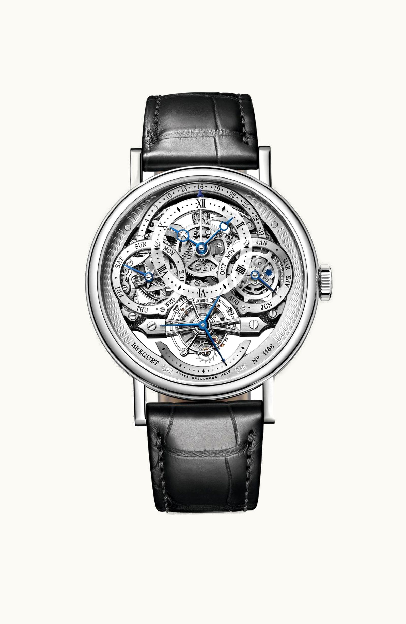 Breguet Tourbillon Perpetual Calendar Skeleton 3795 Platinum / Silver