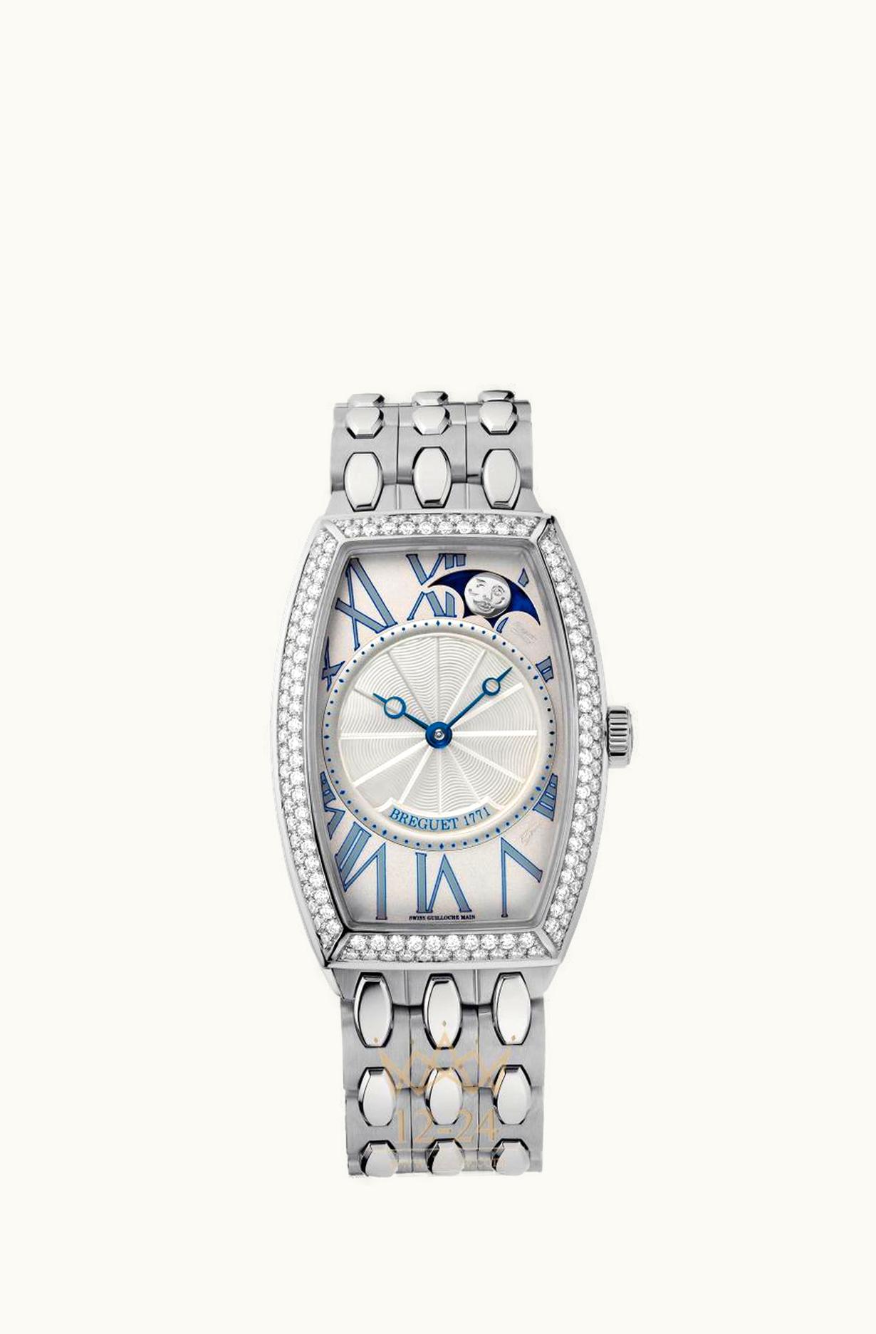 Breguet Héritage Moonphase 8861 White Gold - Diamond / Silver / Bracelet