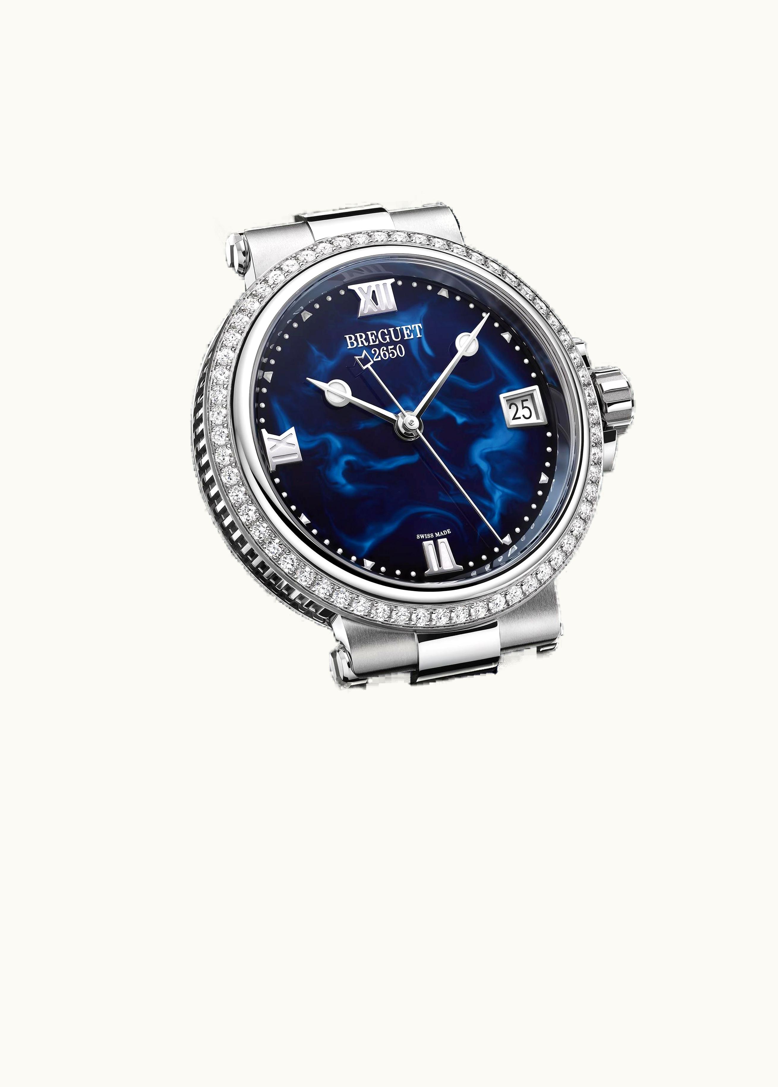 Breguet Marine Dame 9518 Stainless Steel - Diamond / MOP / Rubber