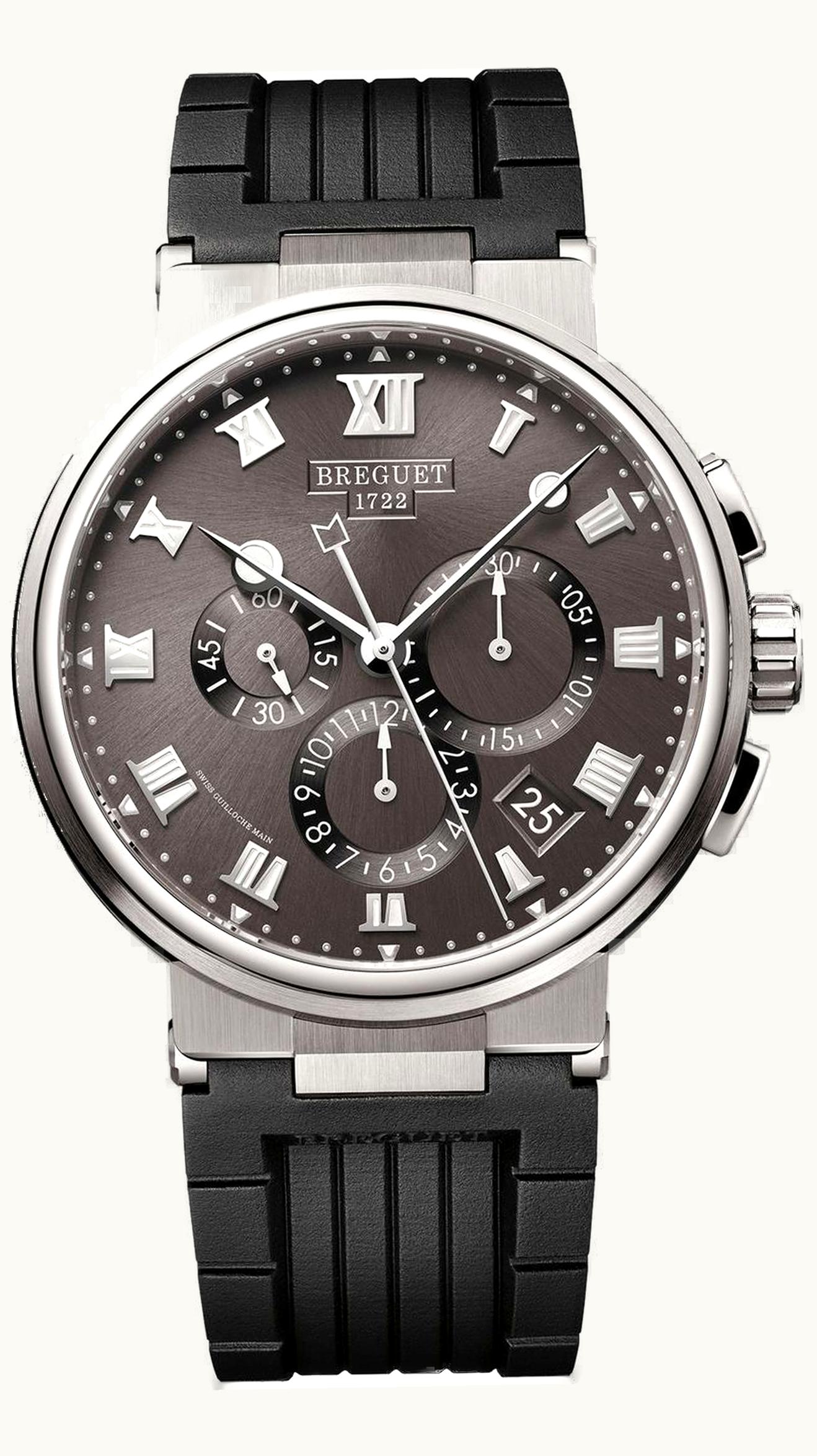 Breguet Marine Chronograph 5527 Titanium / Grey / Rubber