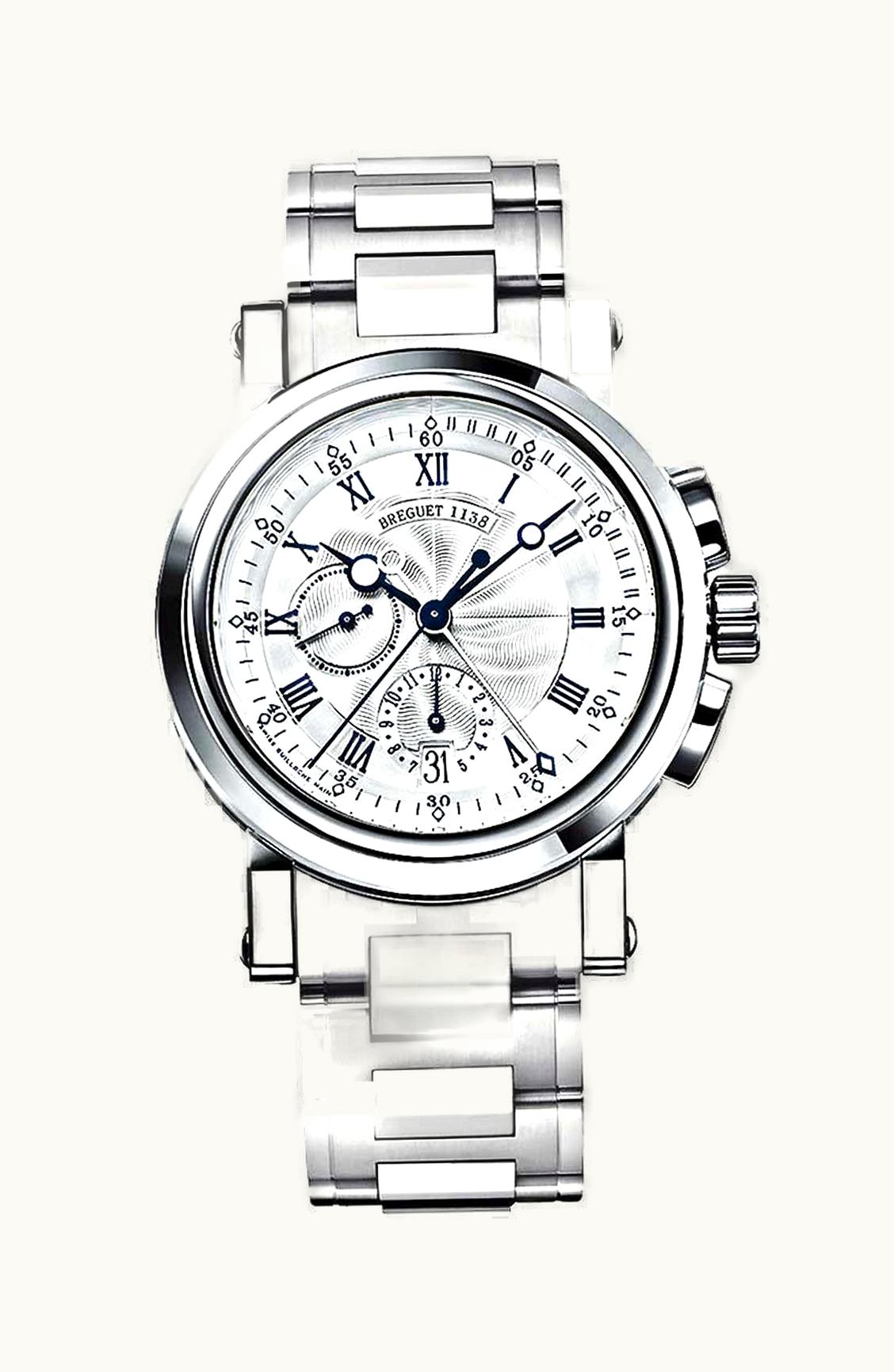 Breguet Marine Chronograph 5827 White Gold / Silver / Bracelet