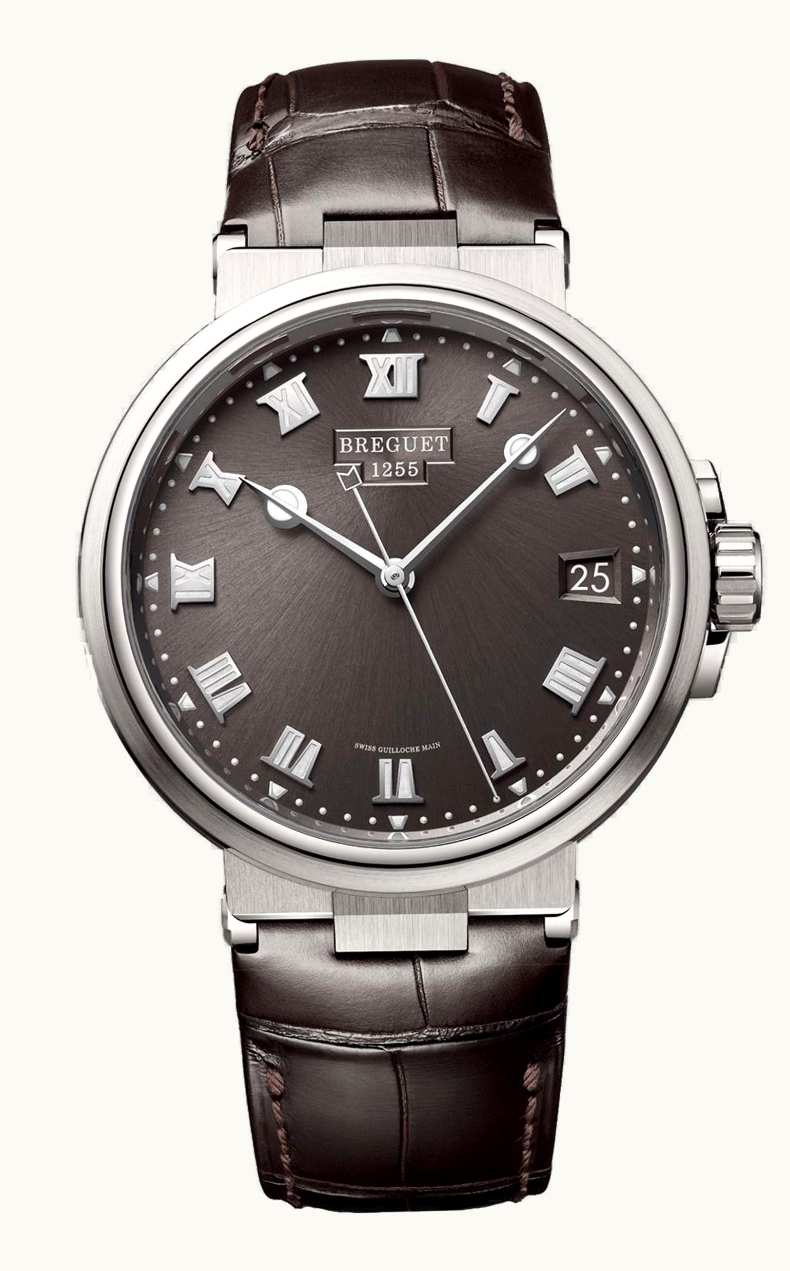 Breguet Marine 5517 Titanium / Slate Grey / Alligator