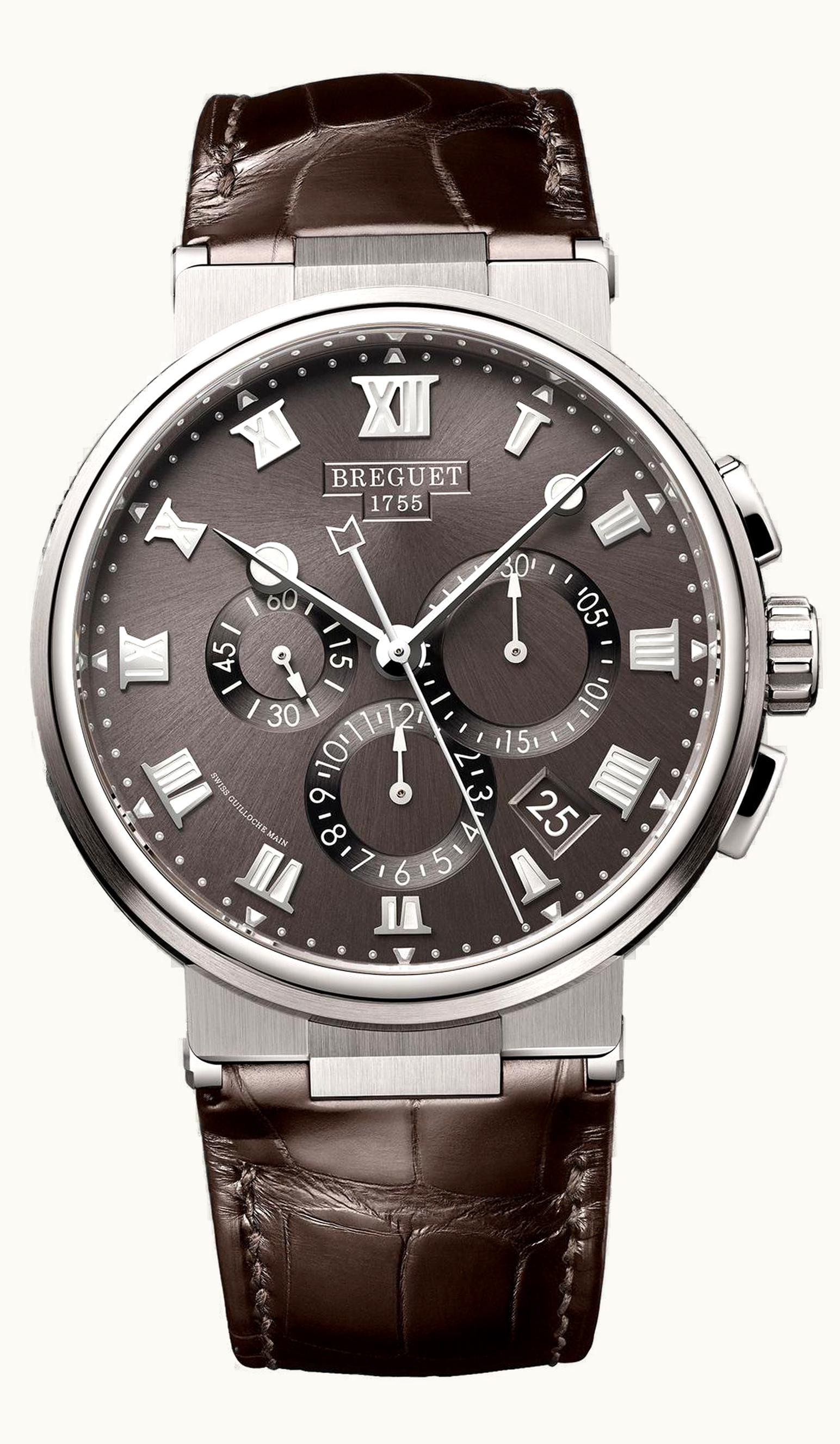Breguet Marine Chronograph 5527 Titanium / Grey / Alligator