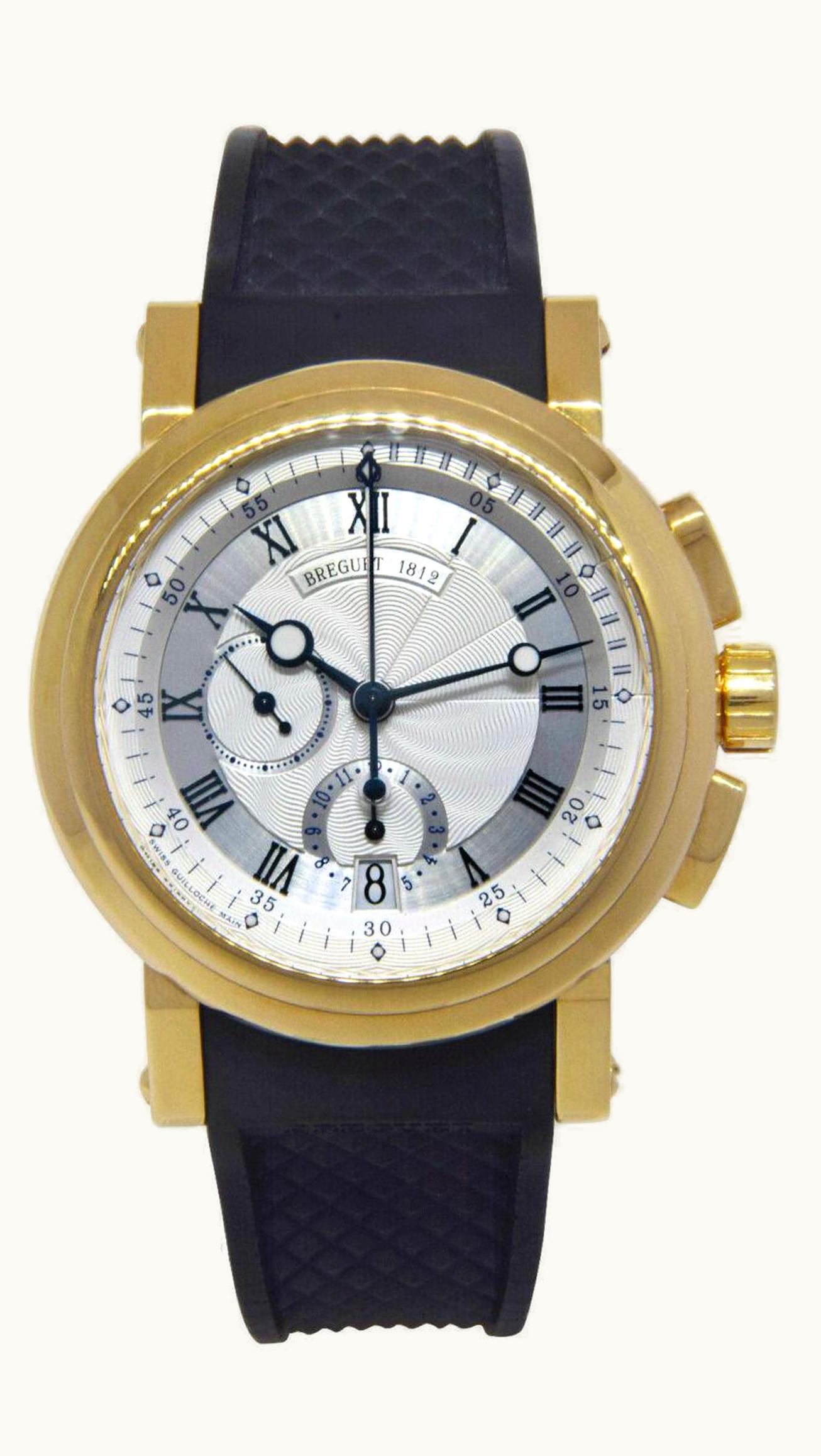 Breguet Marine Chronograph 5827 Yellow Gold / Silver / Bracelet