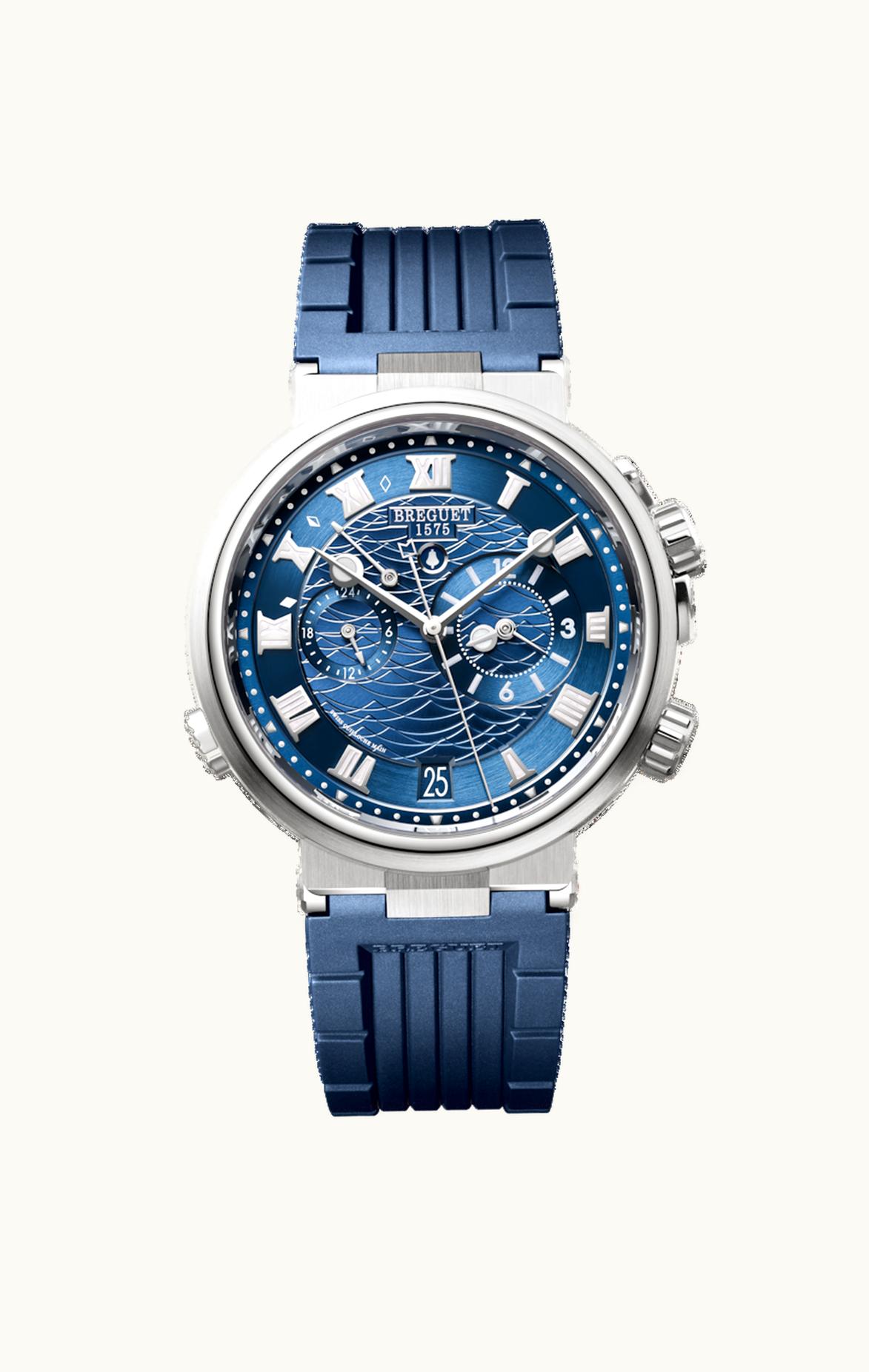 Breguet Marine Alarme Musicale White Gold / Blue / Rubber