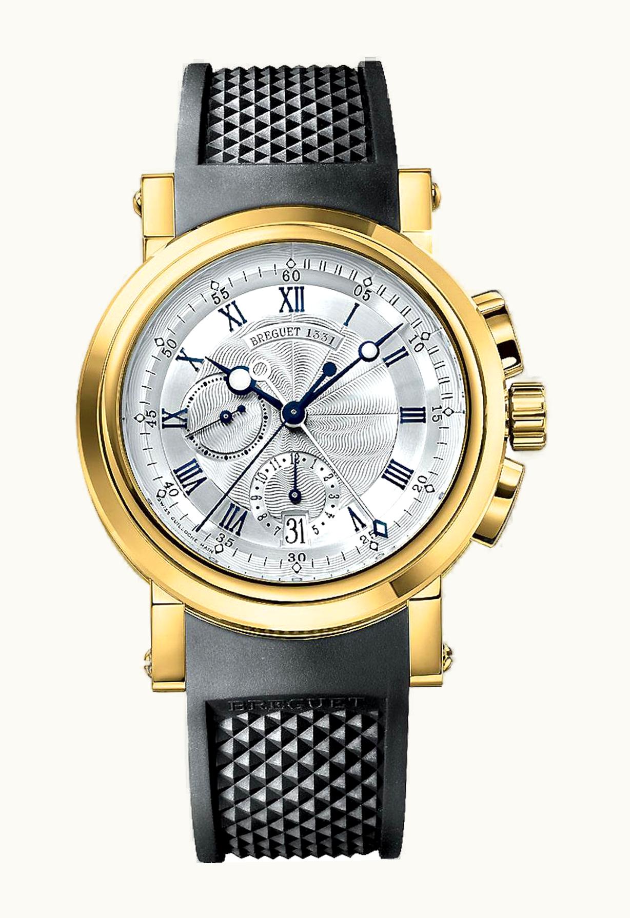Breguet Marine Chronograph 5827 Yellow Gold / Silver / Rubber