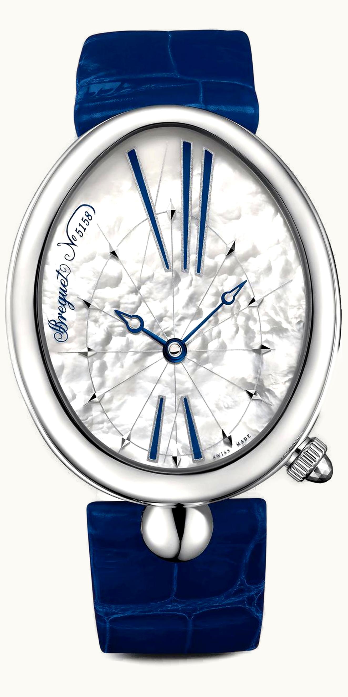 Breguet Reine de Naples 8967 Stainless Steel / White MOP