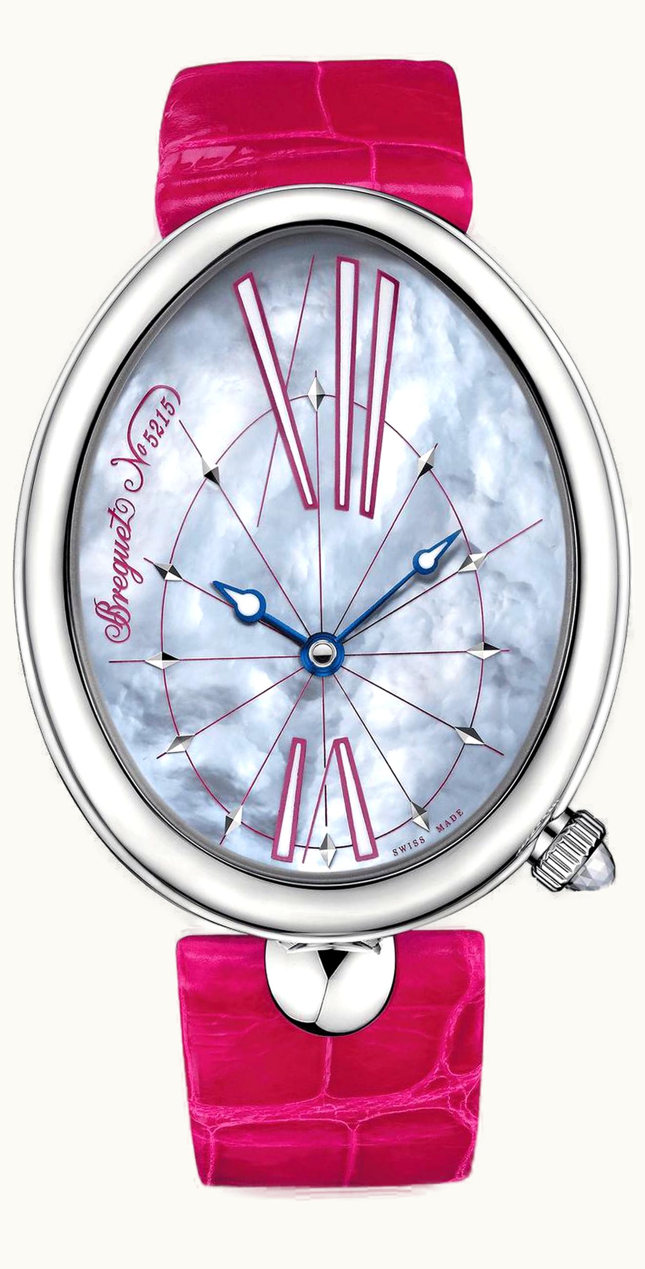 Breguet Reine de Naples 8967 Stainless Steel / Blue MOP / Bracelet