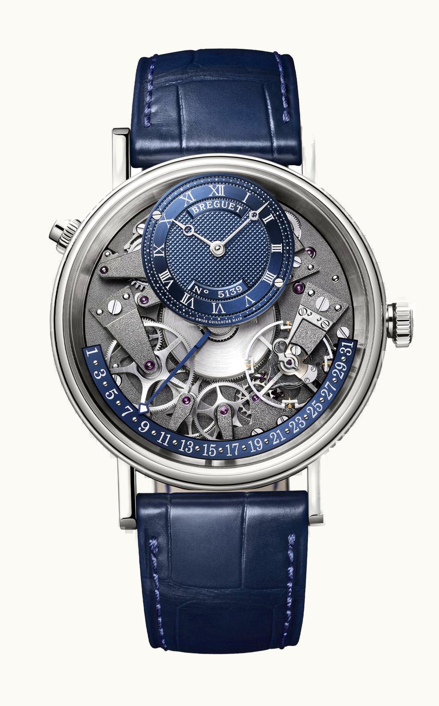 Breguet Tradition 7597 Quantième Rétrograde Platinum / Blue