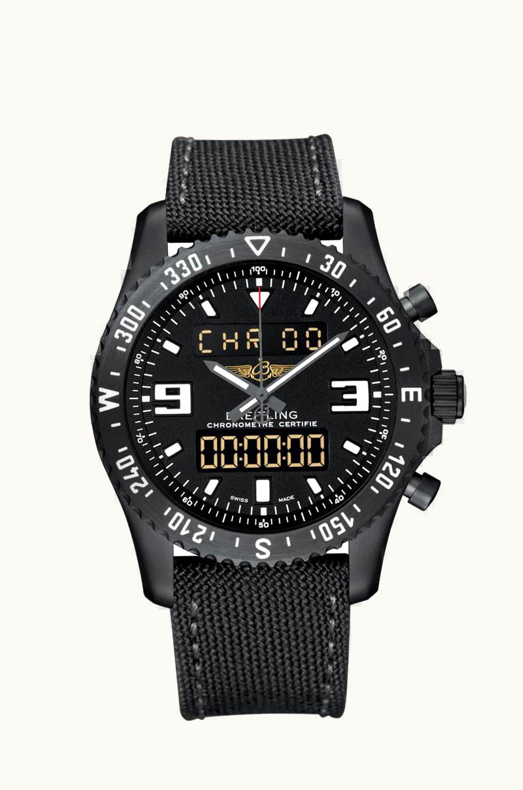 Breitling Aerospace Evo Titanium / Black / Rubber / Pin