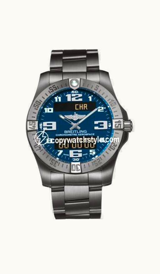 Breitling Aerospace Evo Titanium / Blue / Bracelet