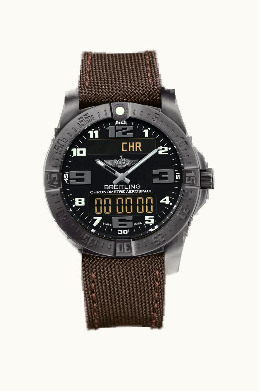 Breitling Aerospace Evo Night Mission / Black / Military / Foldng