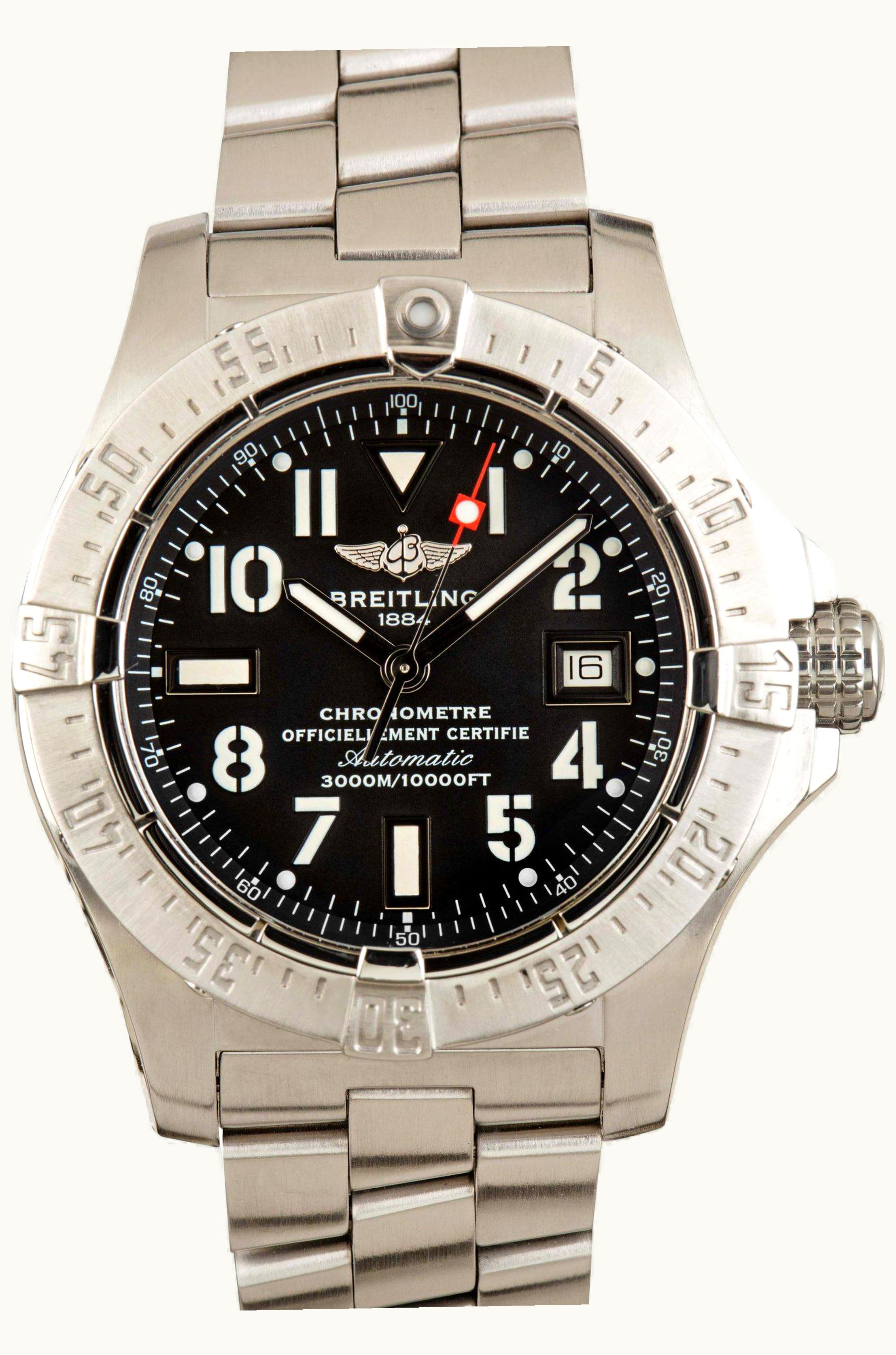 Breitling Avenger Seawolf Stainless Steel / Black