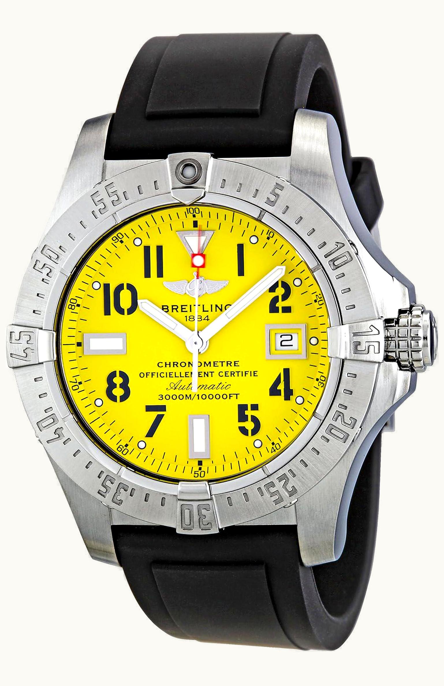 Breitling Avenger Seawolf Stainless Steel / Yellow