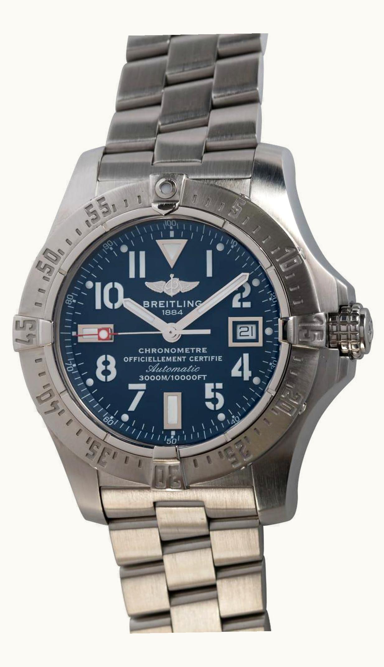 Breitling Avenger Seawolf Stainless Steel / Blue