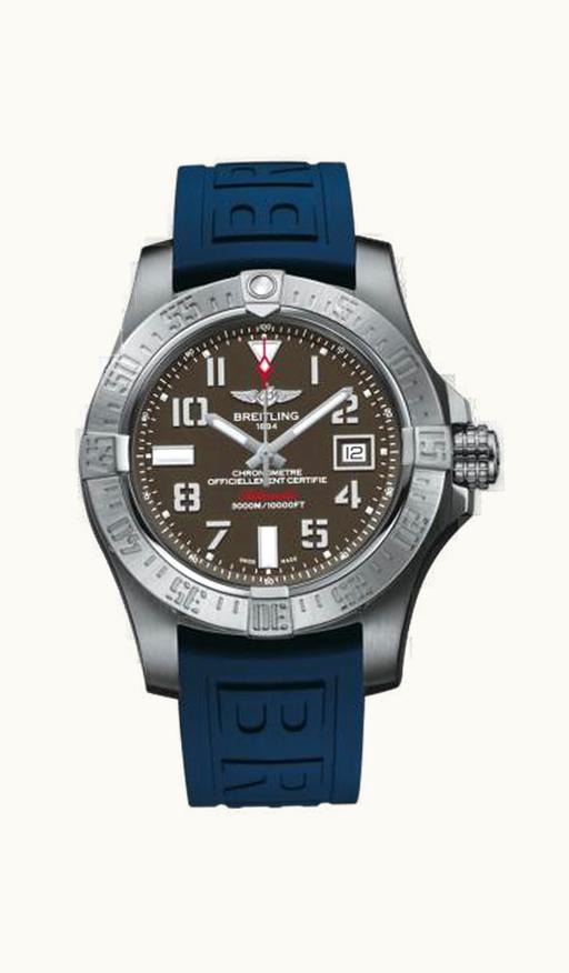 Breitling Avenger II Seawolf Stainless Steel / Tungsten Gray / Rubber / Pin