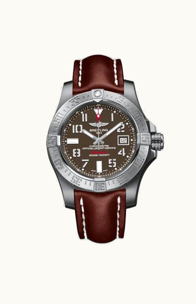 Breitling Avenger II Seawolf Stainless Steel / Tungsten Gray / Calf / Folding