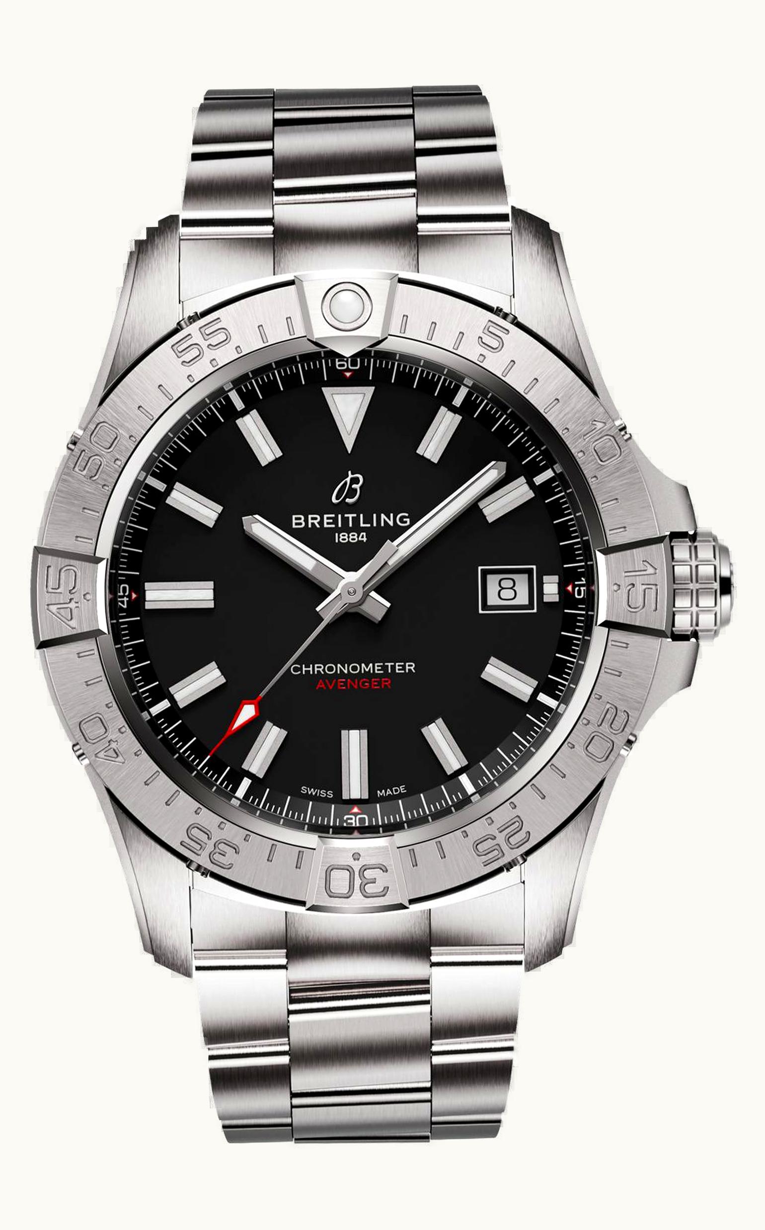 Breitling Avenger Automatic 42 Stainless Steel / Black / Bracelet