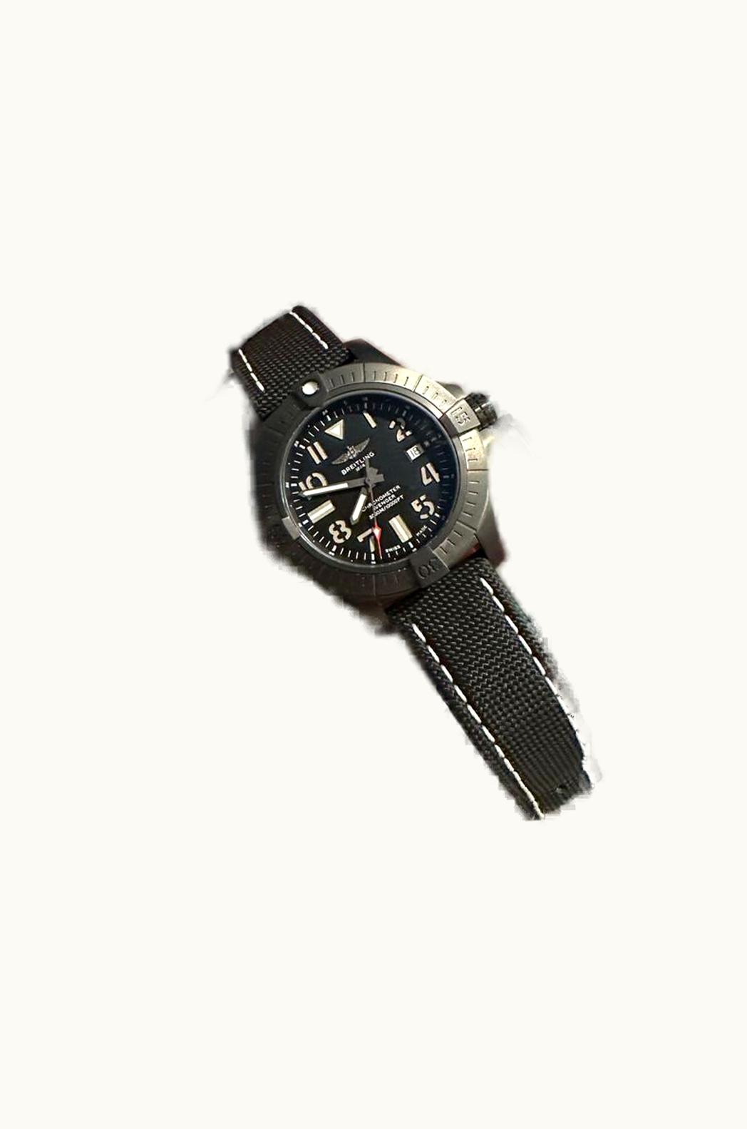 Breitling Avenger Automatic 45 Seawolf Night Mission / Black / Military / Pin