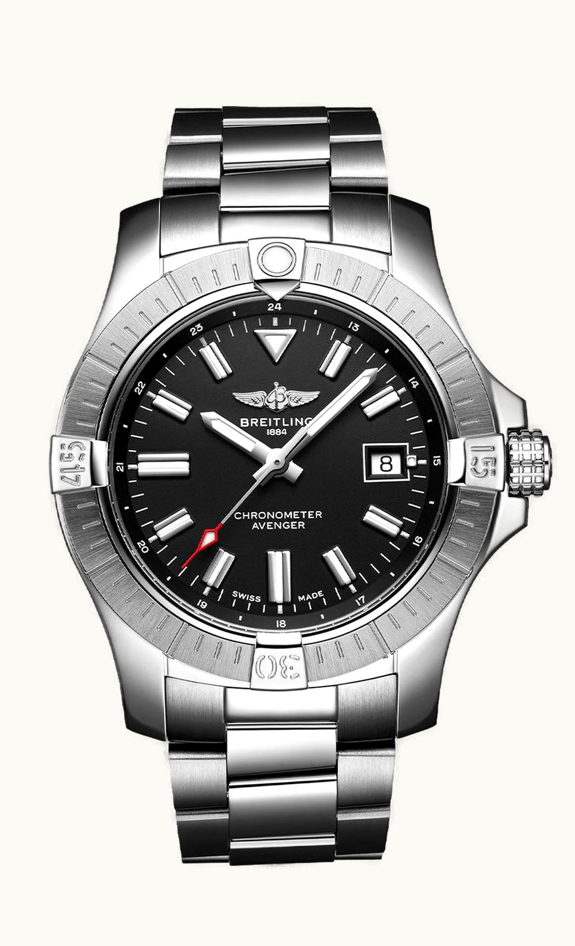 Breitling Avenger Automatic 43 Stainless Steel / Black / Bracelet