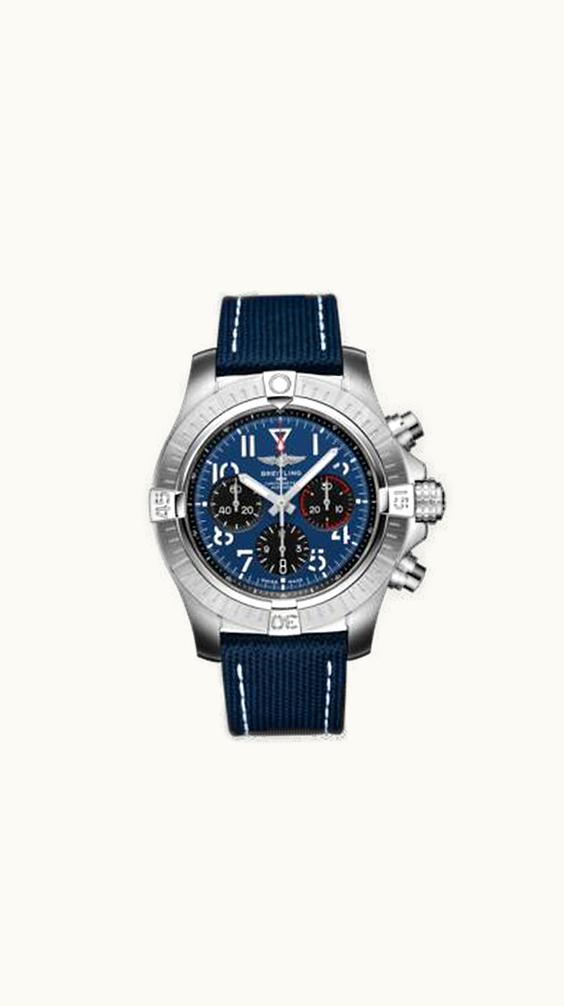 Breitling Avenger B01 Chronograph 45 Stainless Steel / Red Gold / Anthracite / Strap - Pin