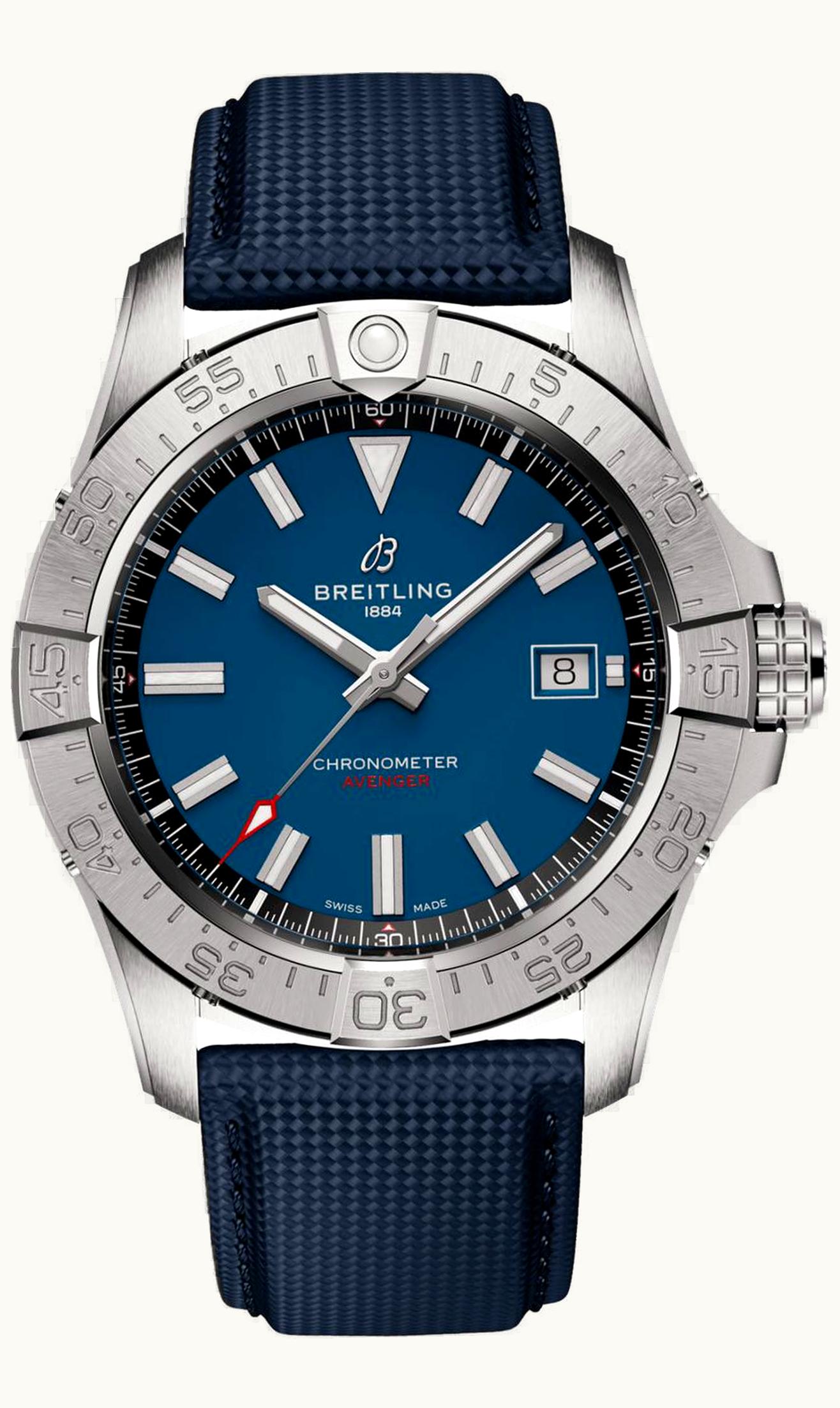 Breitling Avenger Automatic 42 Stainless Steel / Blue / Strap