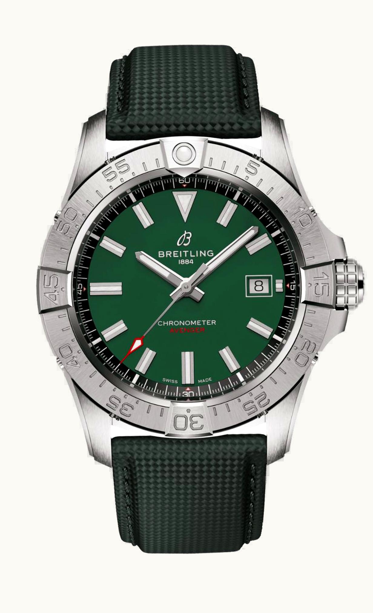 Breitling Avenger Automatic 42 Stainless Steel / Green / Strap