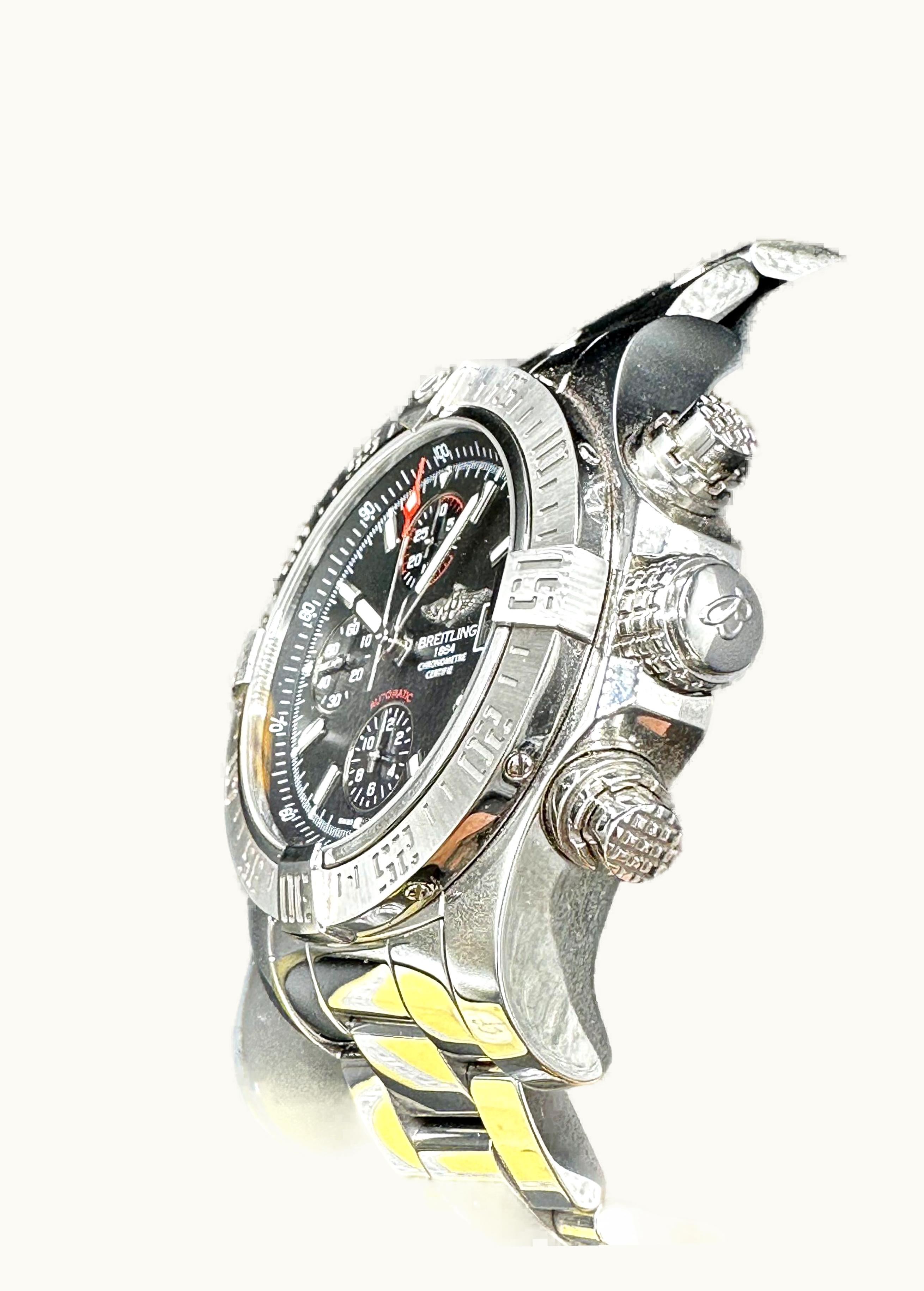 Breitling Super Avenger II Military / Black Steel / Volcano Black / Military
