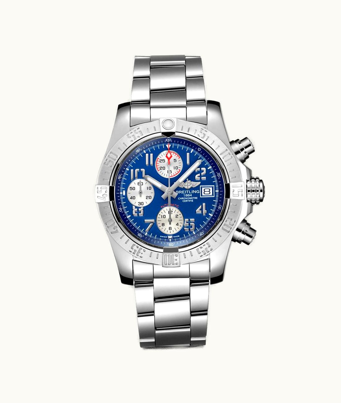 Breitling Avenger II Stainless Steel / Mariner Blue / Bracelet