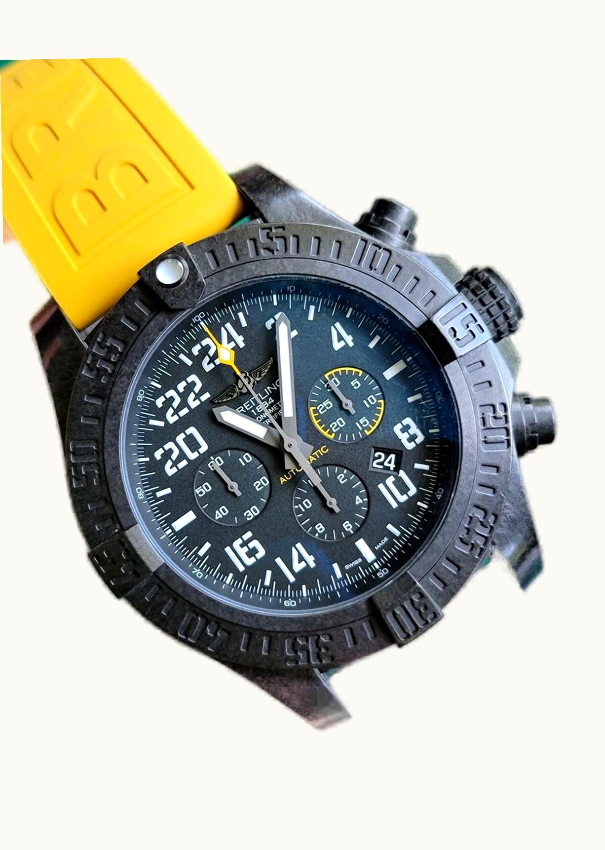 Breitling Avenger Hurricane 12H Breitlight / Volcano Black / Military Rubber