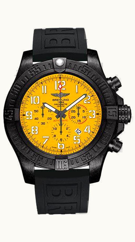 Breitling Avenger Hurricane 12H Breitlight / Cobra Yellow / Rubber / Pin