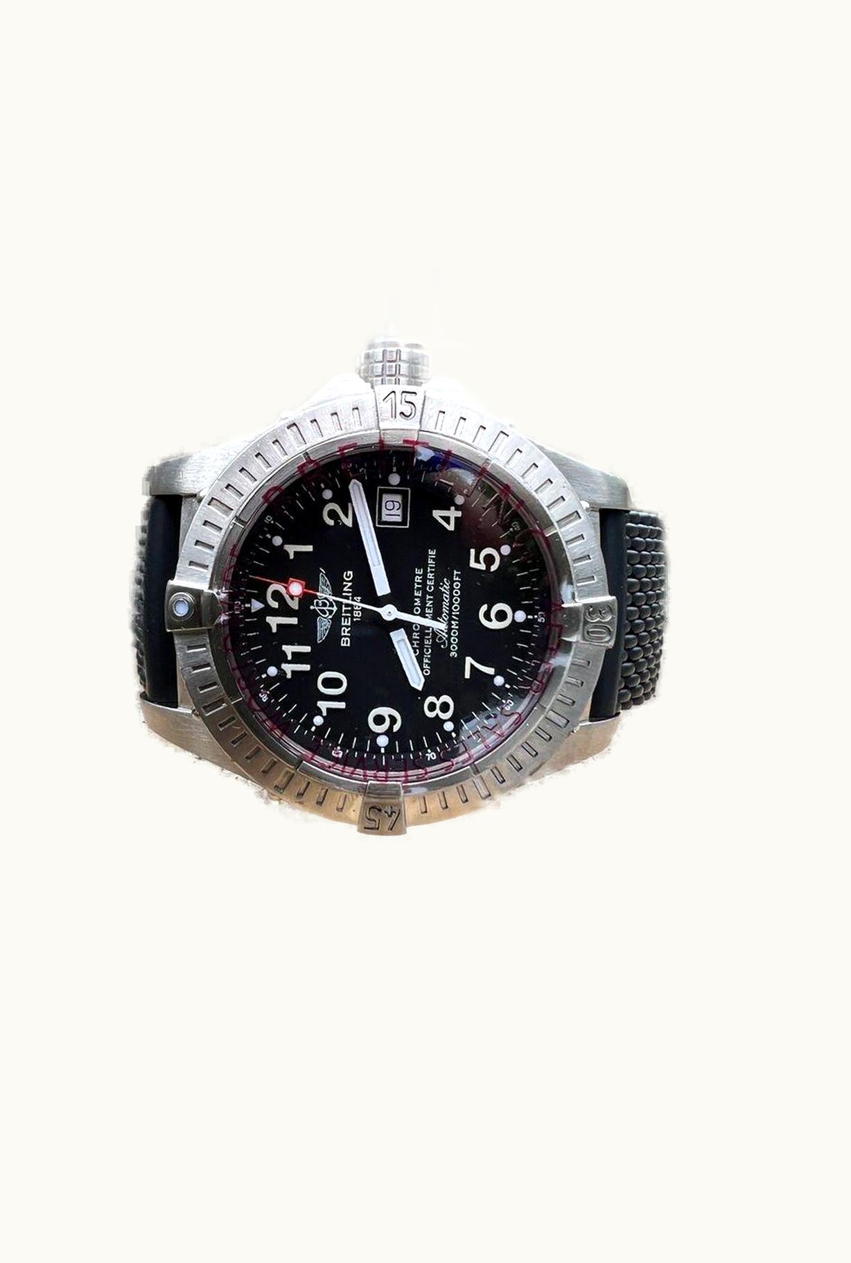 Breitling Avenger II Seawolf Stainless Steel / Volcano Black / Rubber