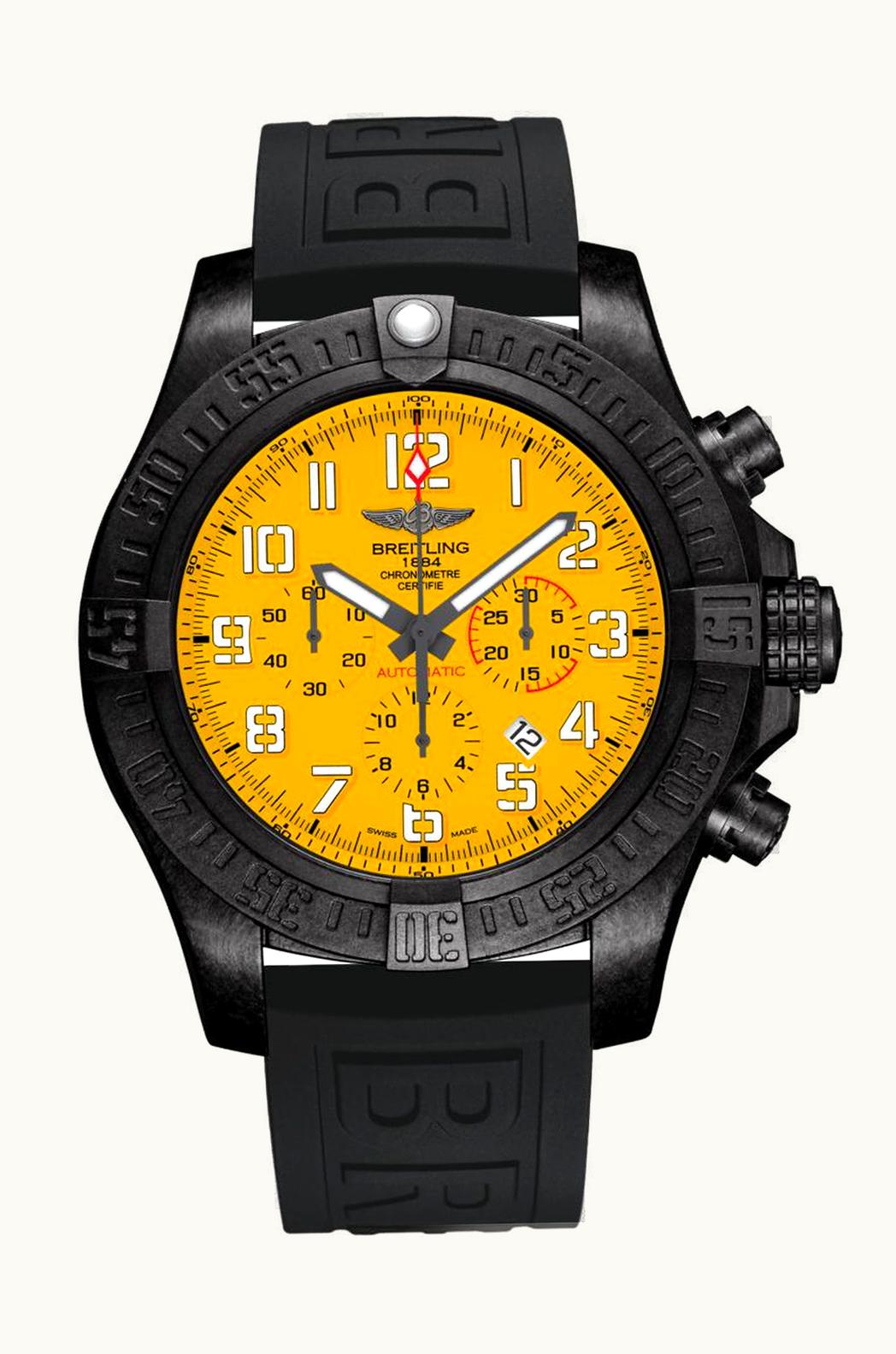 Breitling Avenger Hurricane 12H Breitlight / Cobra Yellow / Rubber / Pin
