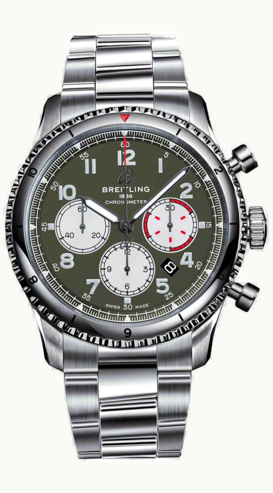 Breitling Aviator 8 B01 Chronograph 43 Stainless Steel / Curtiss Warhawk / Bracelet