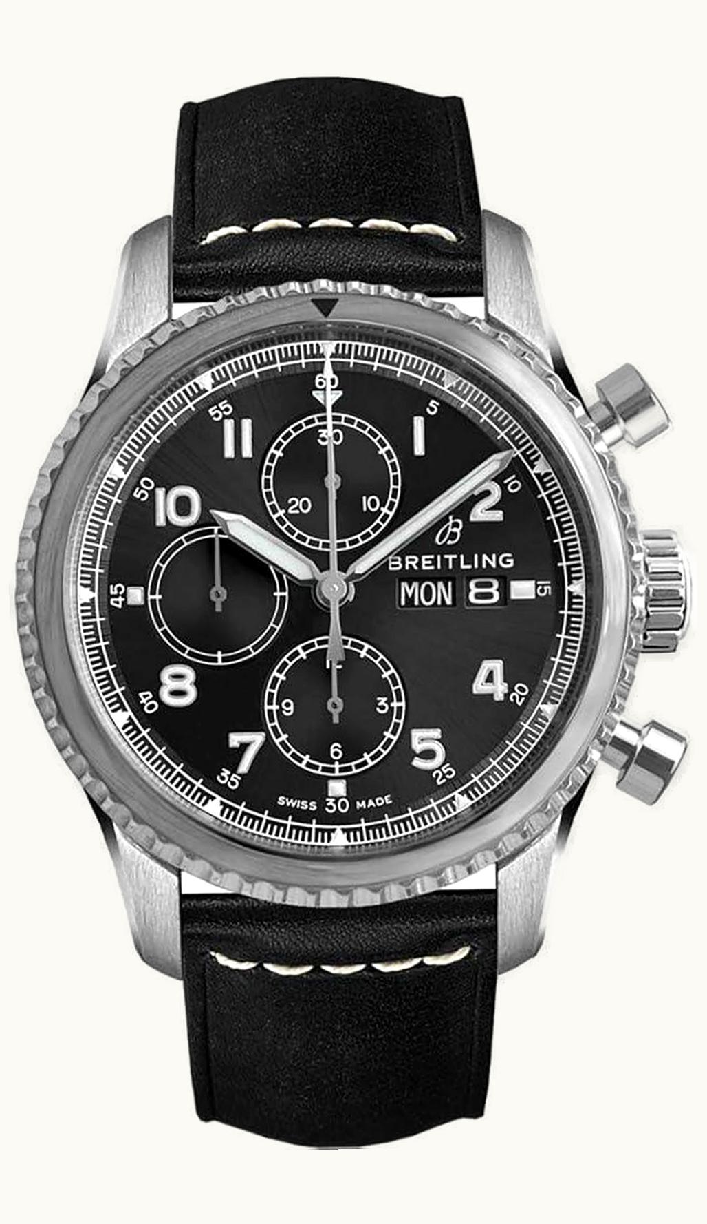 Breitling Navitimer 8 Chronograph 43 Stainless Steel / Black / Black Calf