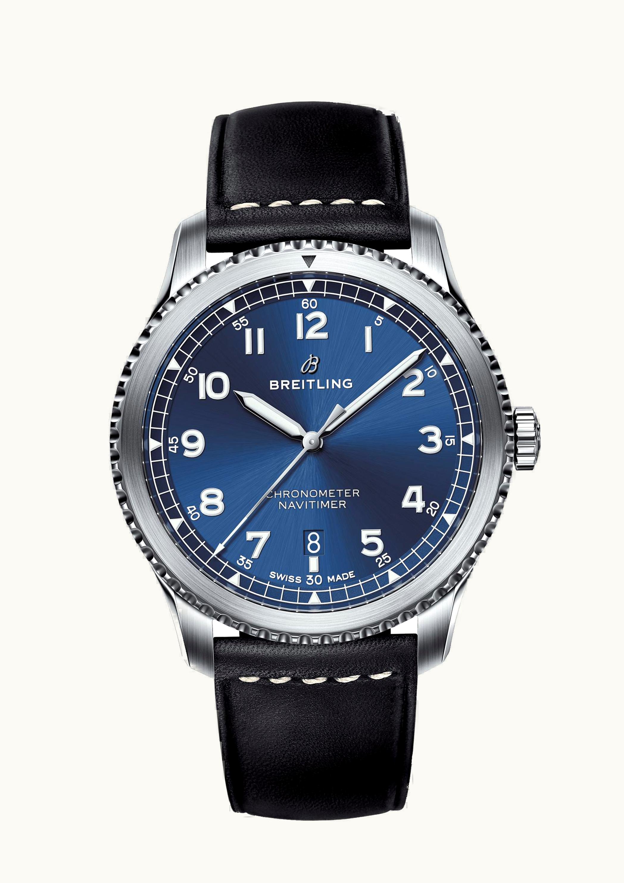 Breitling Navitimer 8 Automatic 41 Stainless Steel / Blue / Black Calf