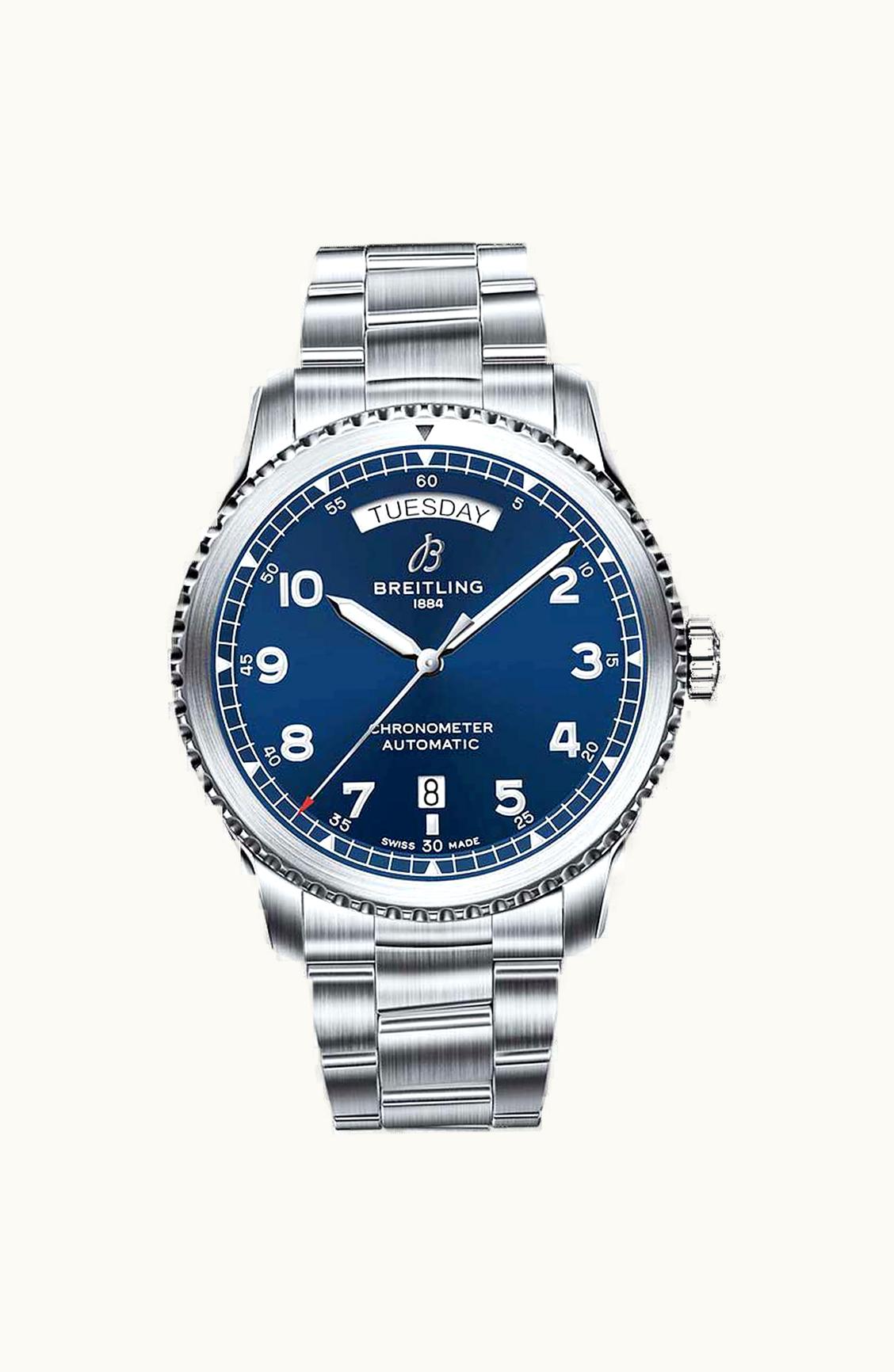 Breitling Navitimer 8 Automatic Day & Date 41 Stainless Steel / Blue / Bracelet