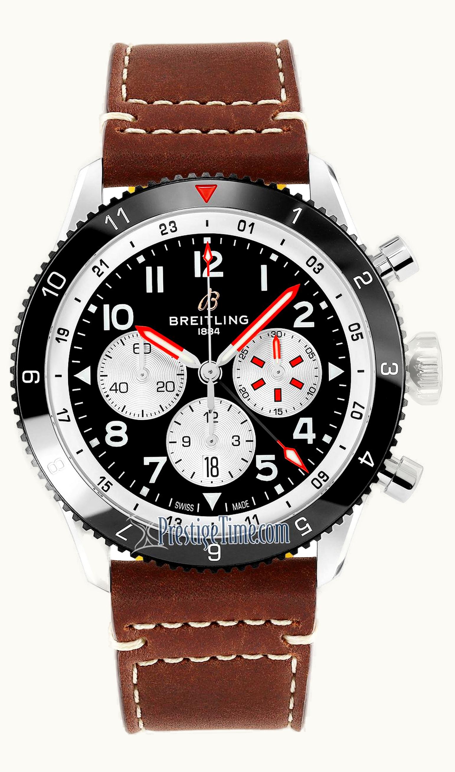 Breitling Aviator 8 B01 Chronograph 43 Stainless Steel / Mosquito / Calf / Folding