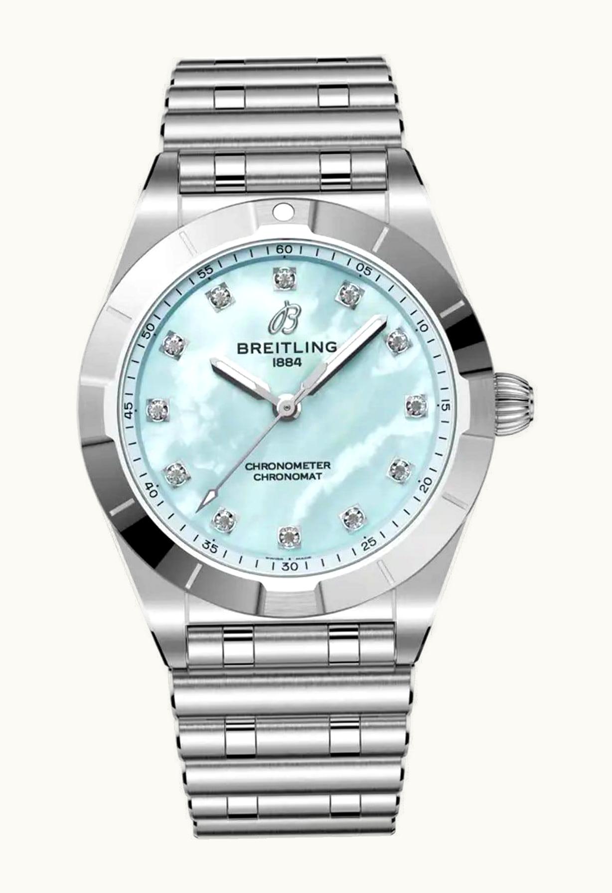 Breitling Chronomat 28 Stainless Steel / Blue MOP