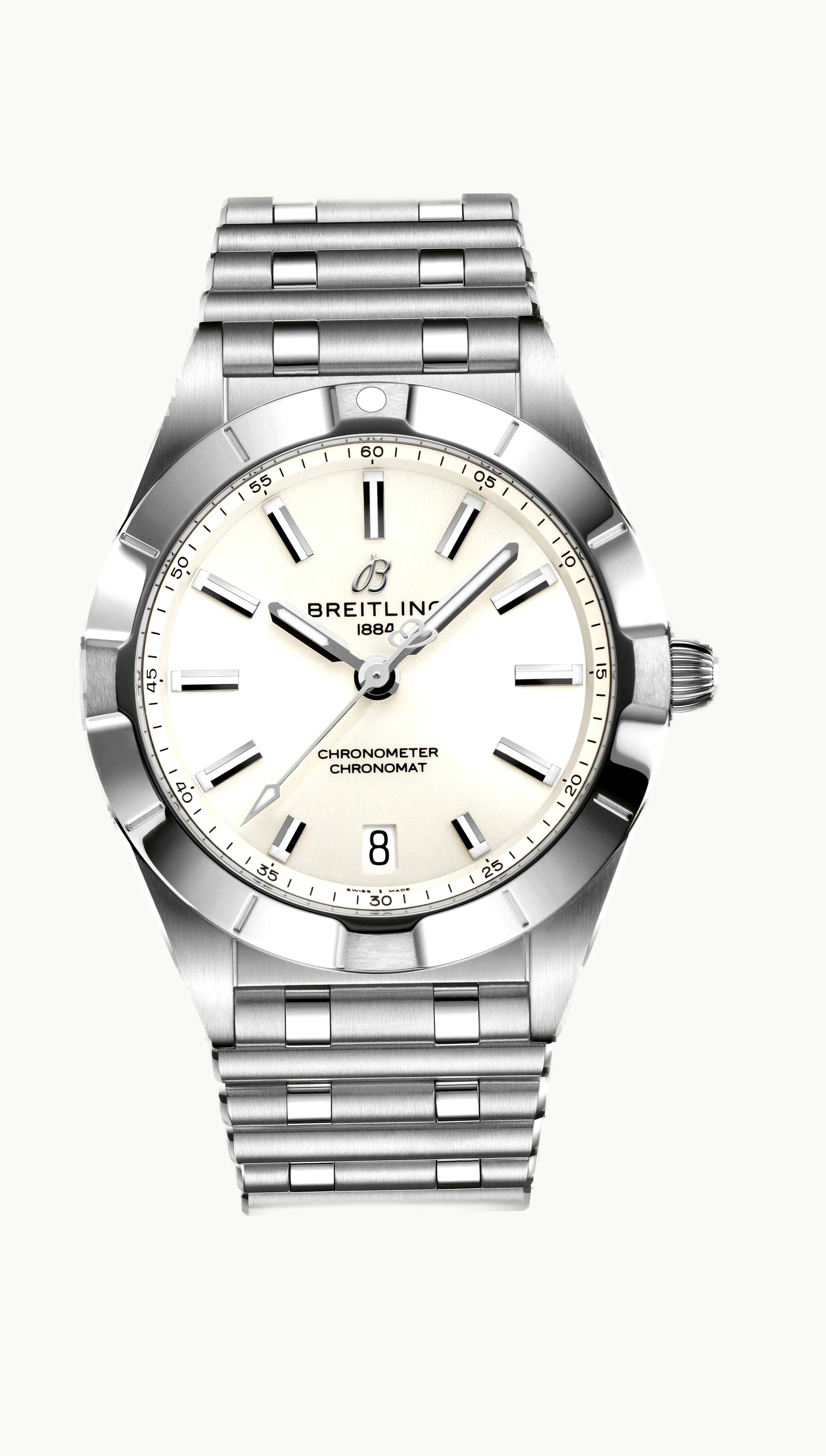 Breitling Chronomat 32 Stainless Steel / White / Rouleaux