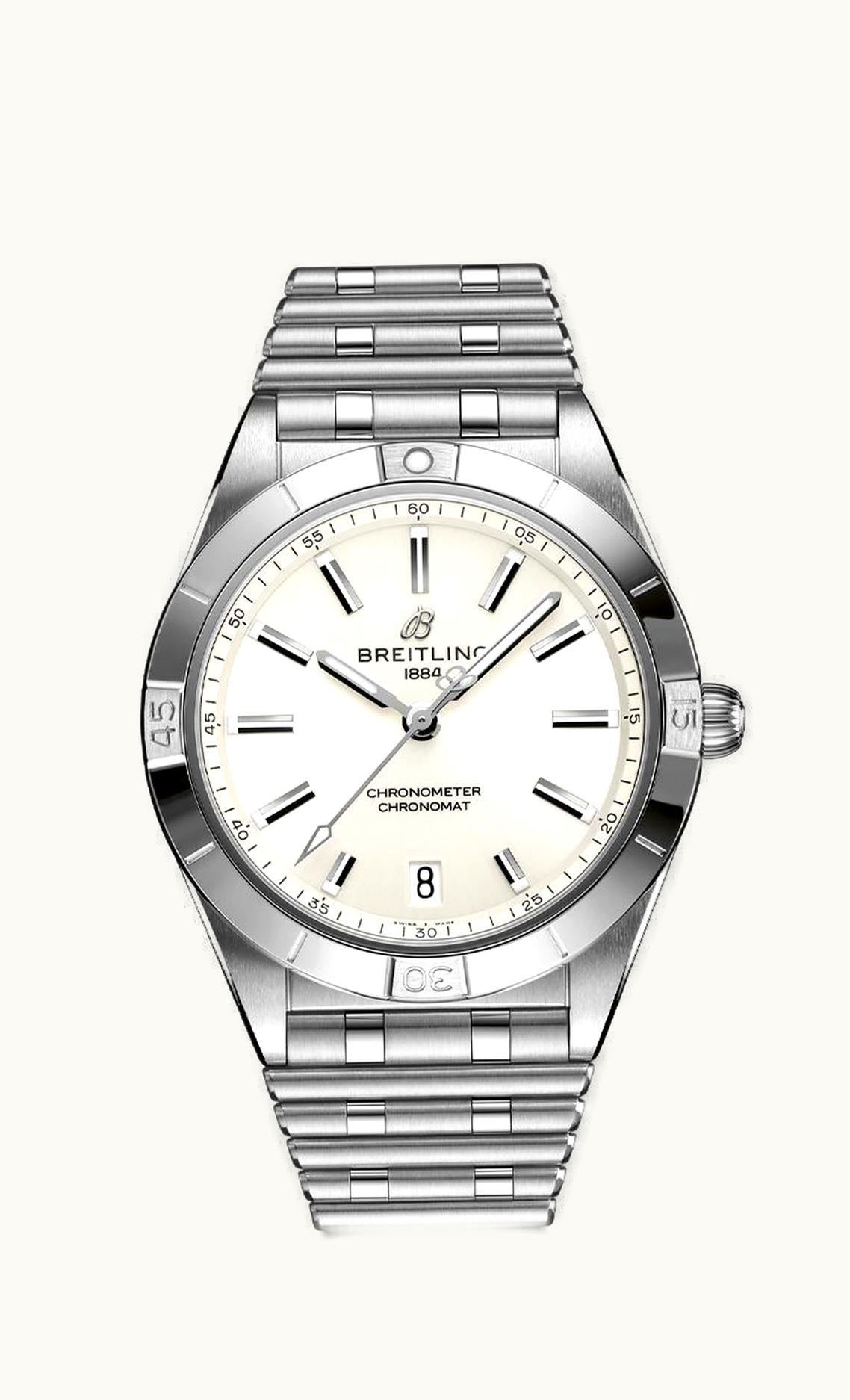 Breitling Chronomat Automatic 36 Stainless Steel / White / Rouleaux