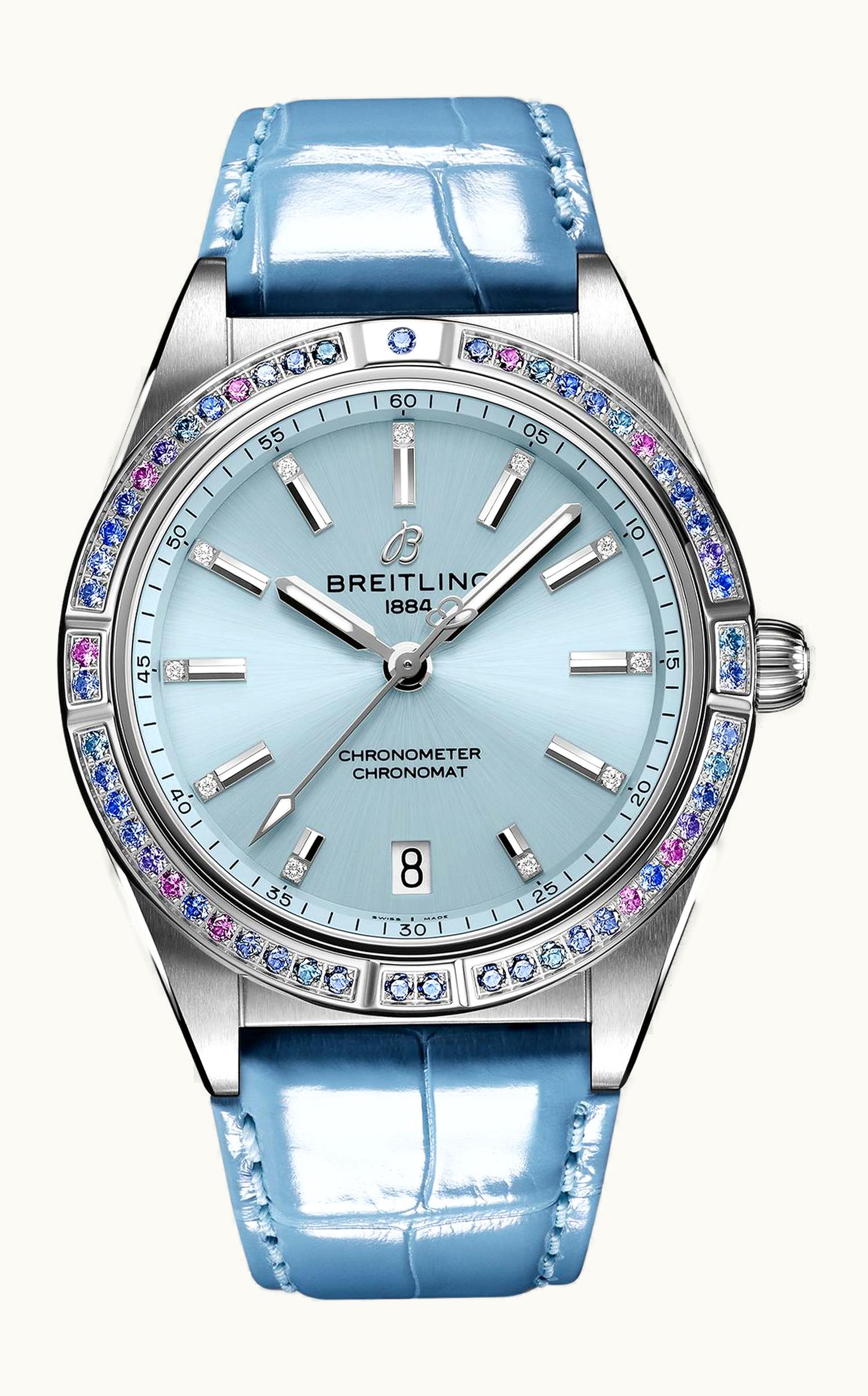 Breitling Chronomat Automatic 36 Stainless Steel - White Gold / Ice Blue / South Sea