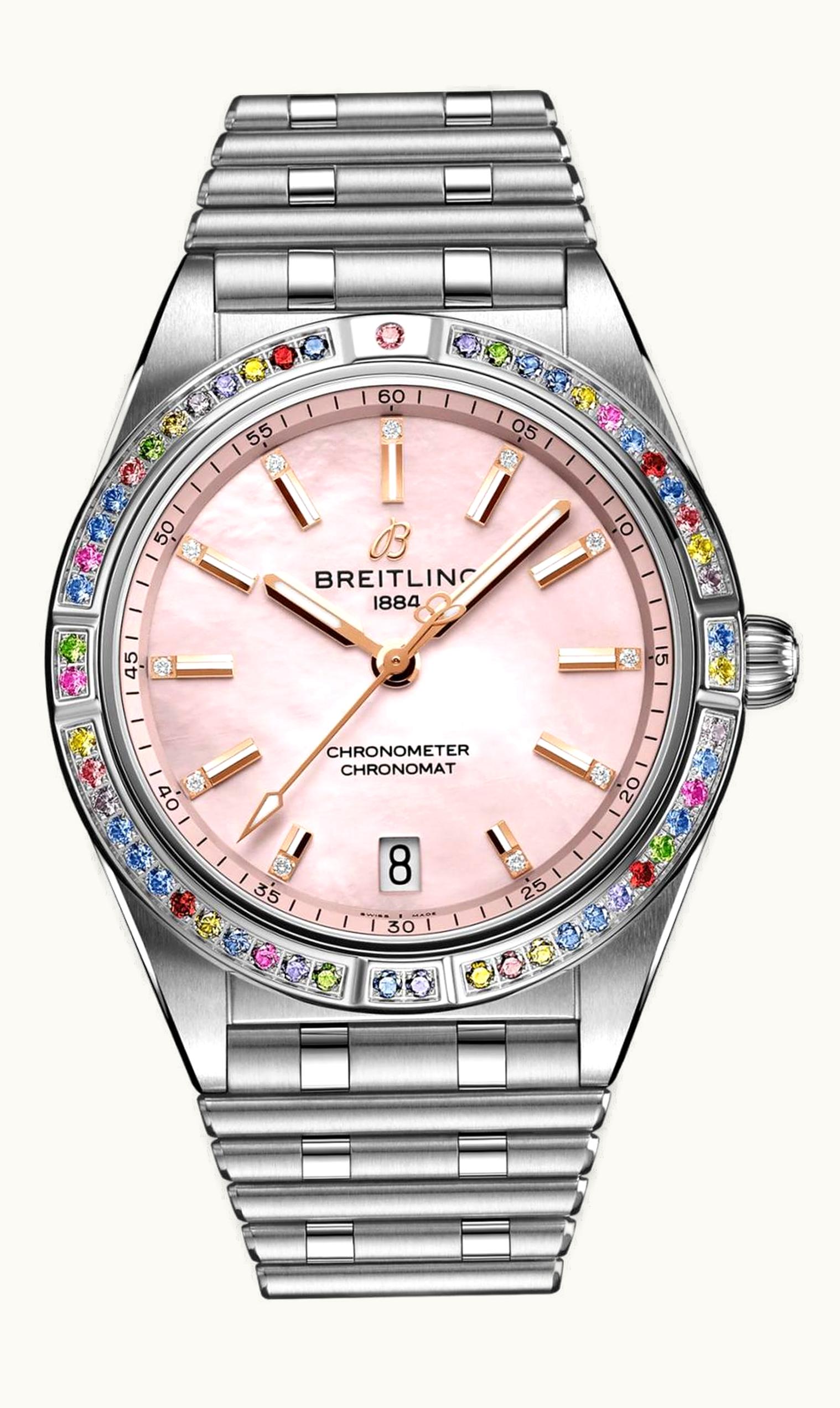 Breitling Chronomat Automatic 36 Stainless Steel - White Gold / MOP / South Sea / Bracelet