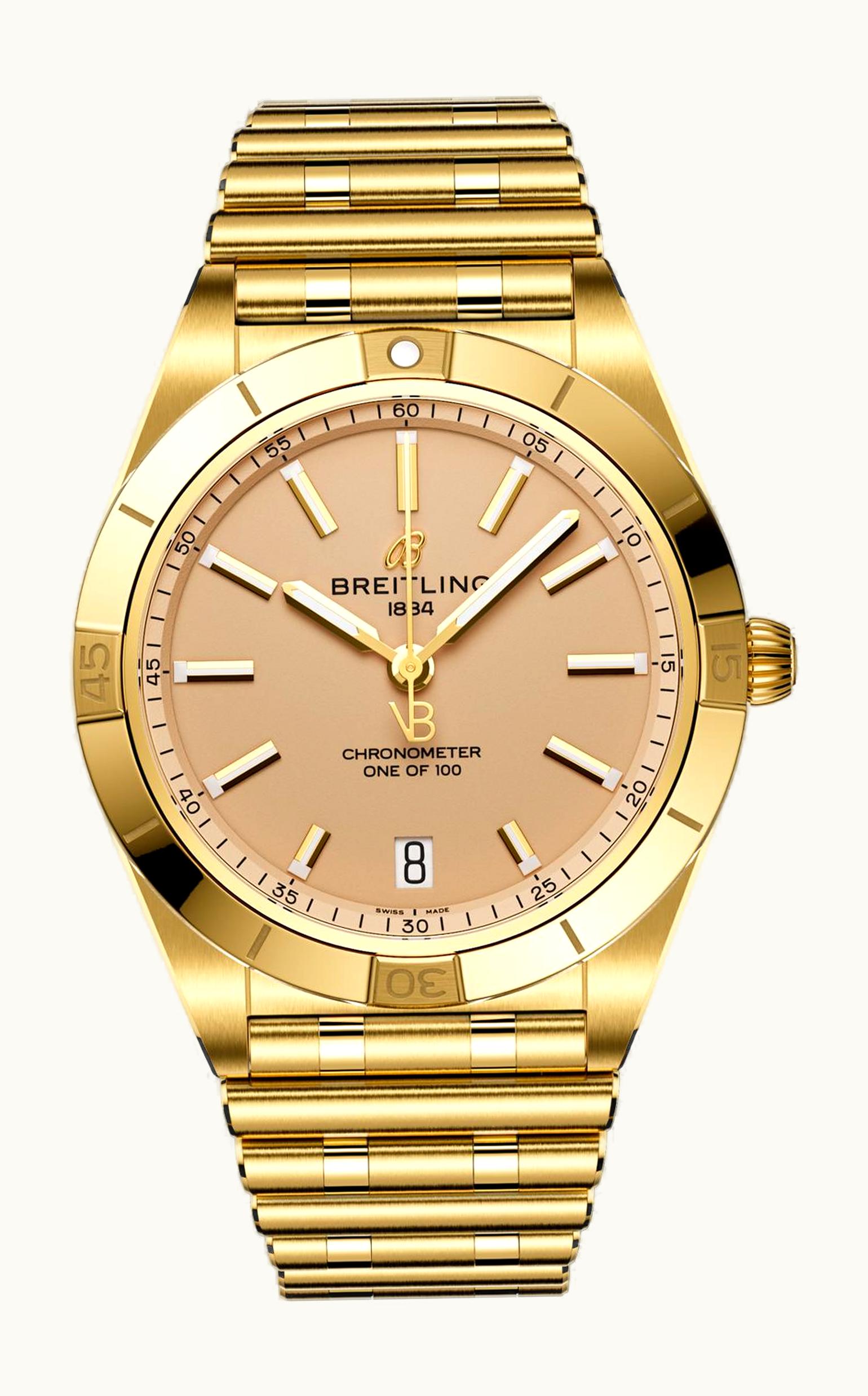 Breitling Chronomat Automatic 36 Victoria Beckham Yellow Gold / Sand