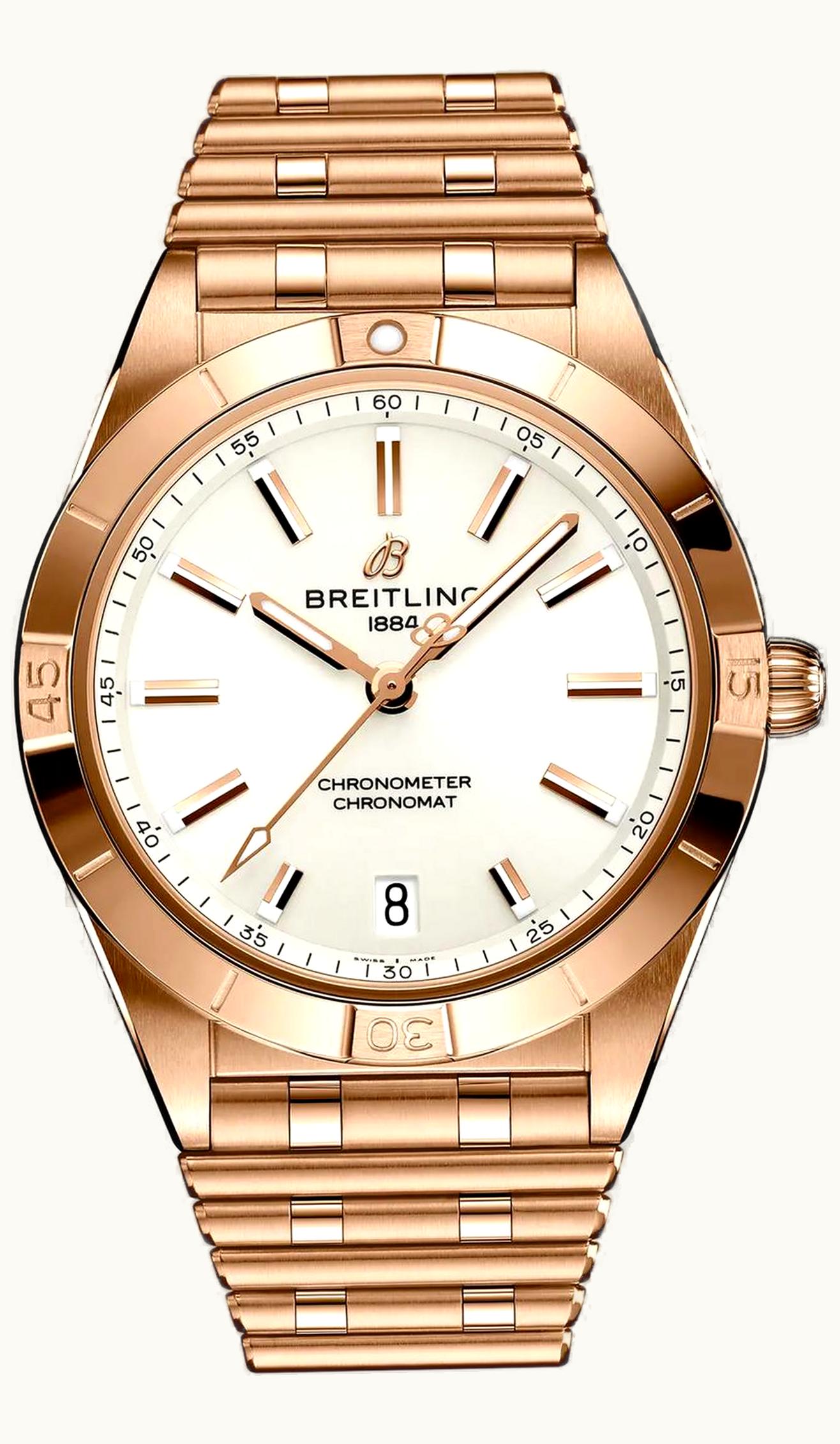 Breitling Chronomat Automatic 36 Red Gold / White / Rouleaux
