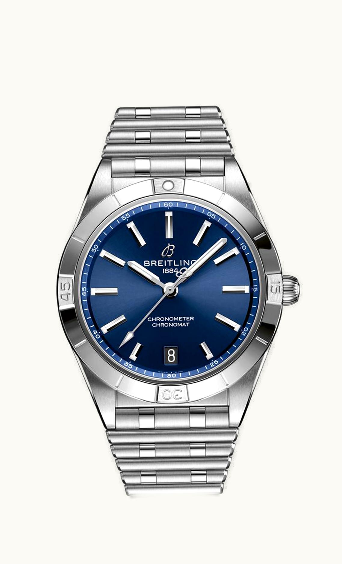 Breitling Chronomat Automatic 36 Stainless Steel / Blue / Rouleaux