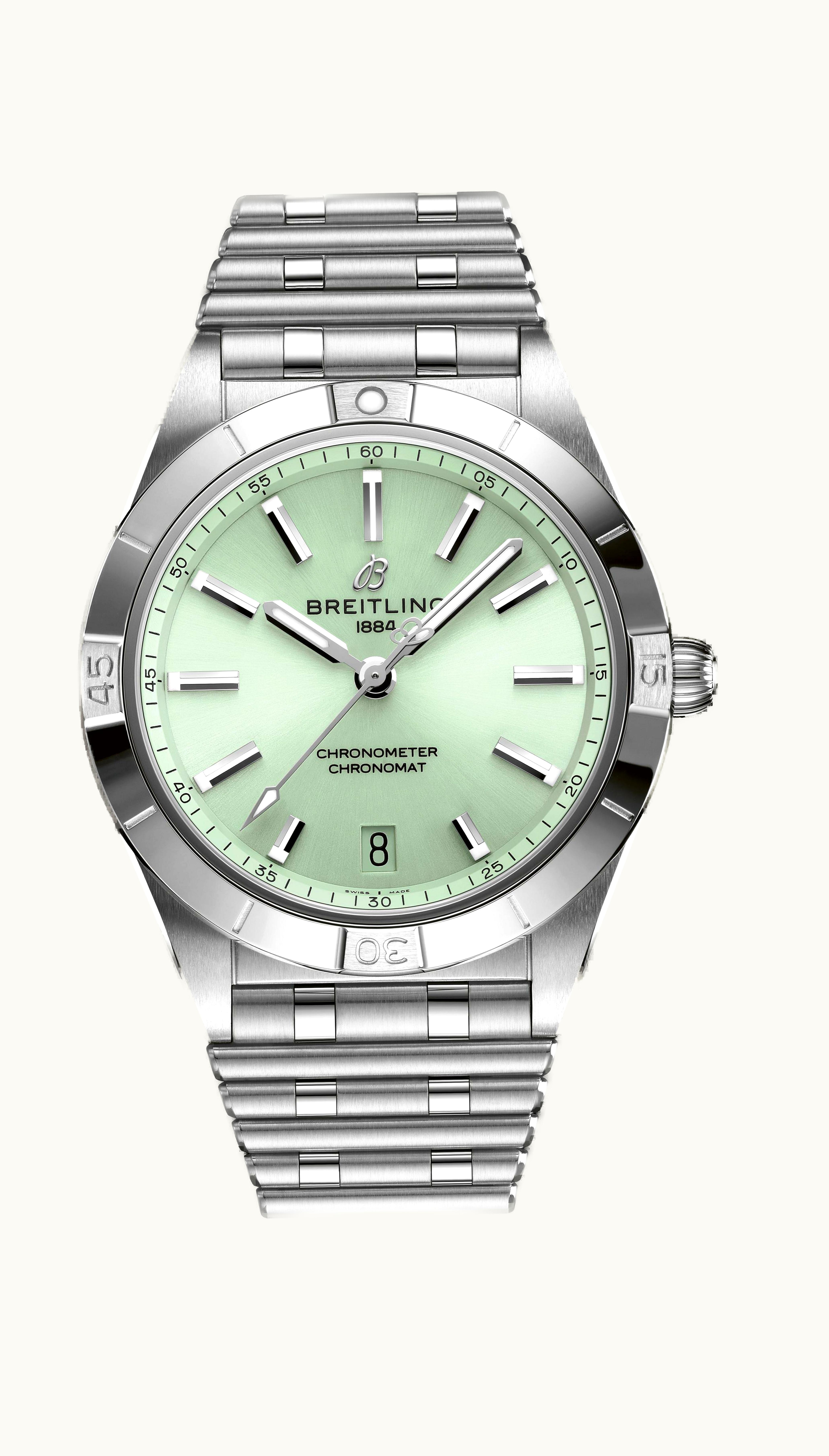 Breitling Chronomat Automatic 36 Stainless Steel / Green / Rouleaux
