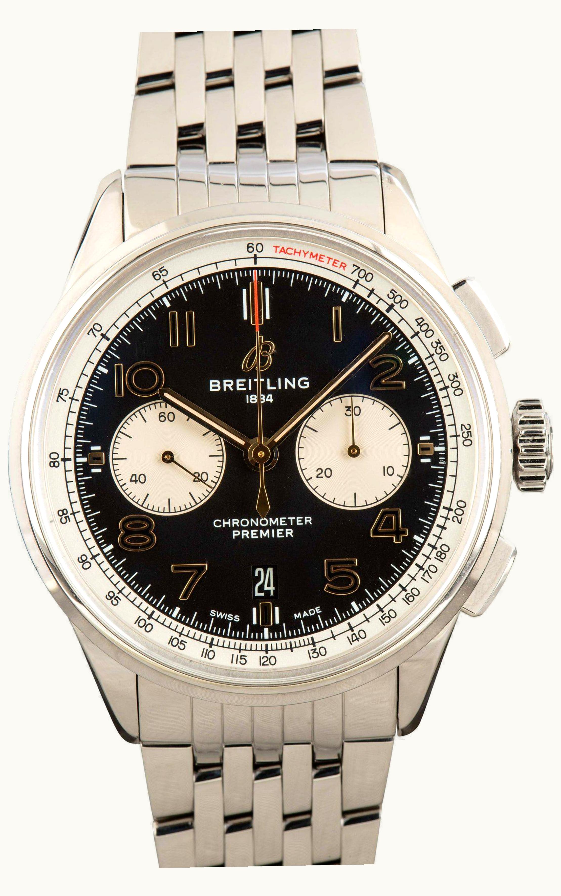 Breitling Chronomat 38 SleekT Stainless Steel / Diamond / MOP / Calf